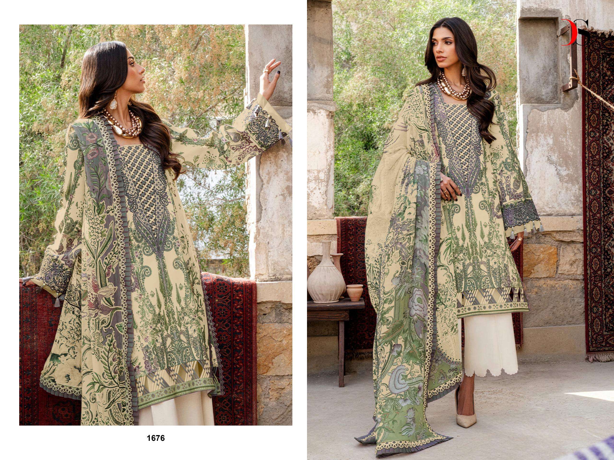 DEEPSY SUITS JADE BLISS LAWN 25 VOL 4 COTTON PATCH EMBROIDERY WORK SALWAR KAMEEZ 