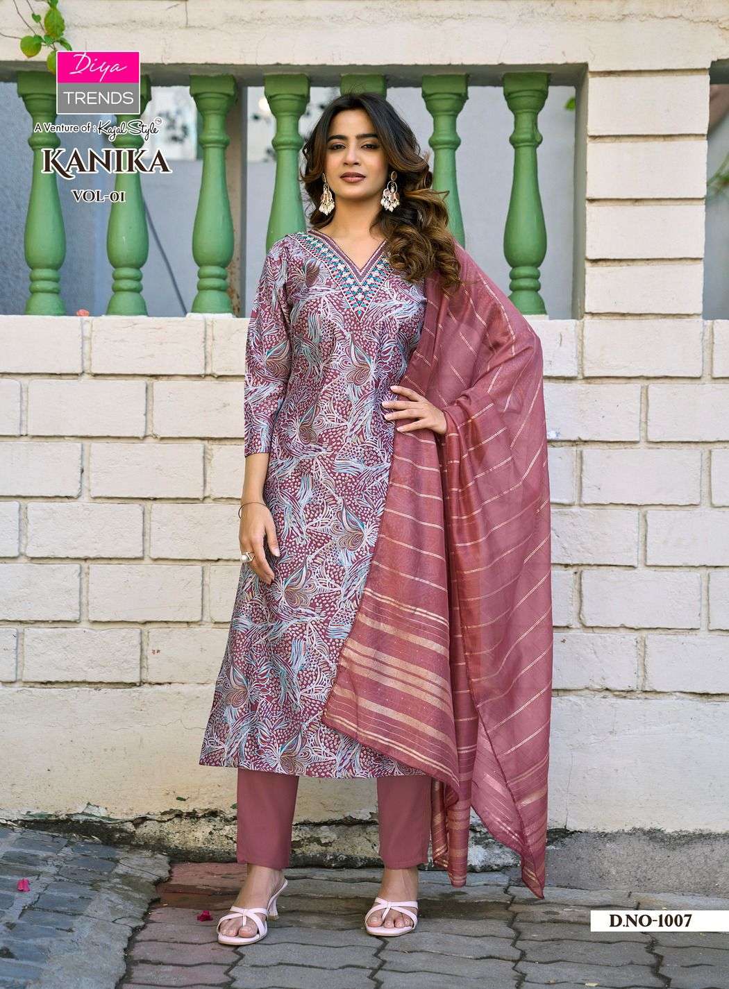 DIYA TRENDS KANIKA VOL 2 STRAIGHT KURTI WITH PANT & DUPATTA SET