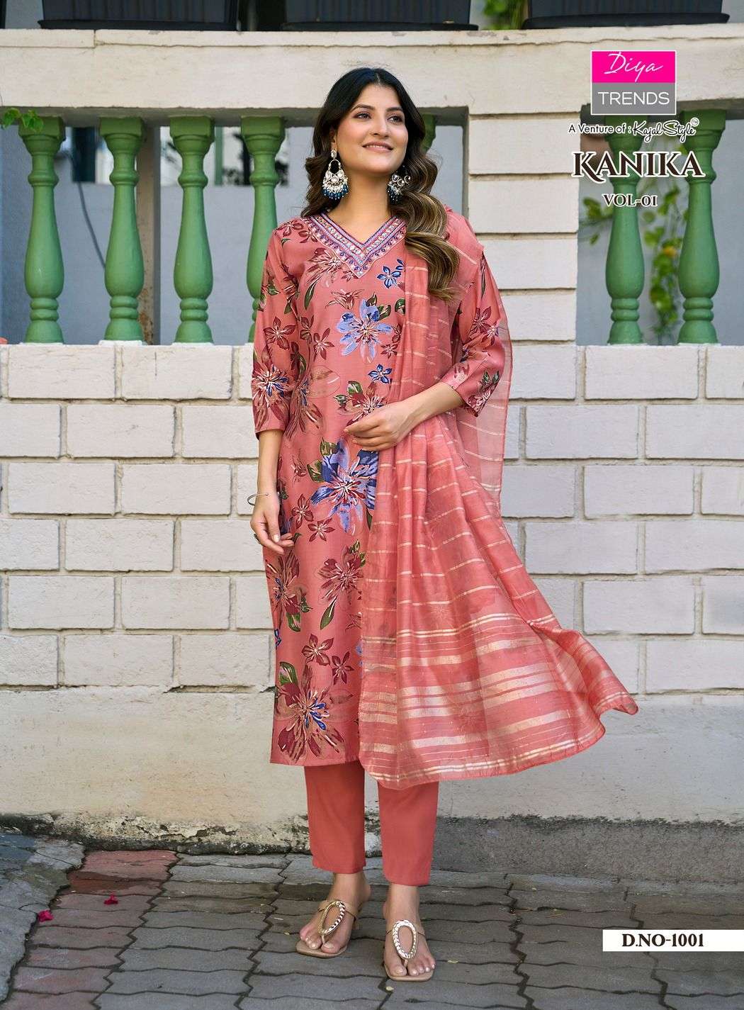 DIYA TRENDS KANIKA VOL 2 STRAIGHT KURTI WITH PANT & DUPATTA SET