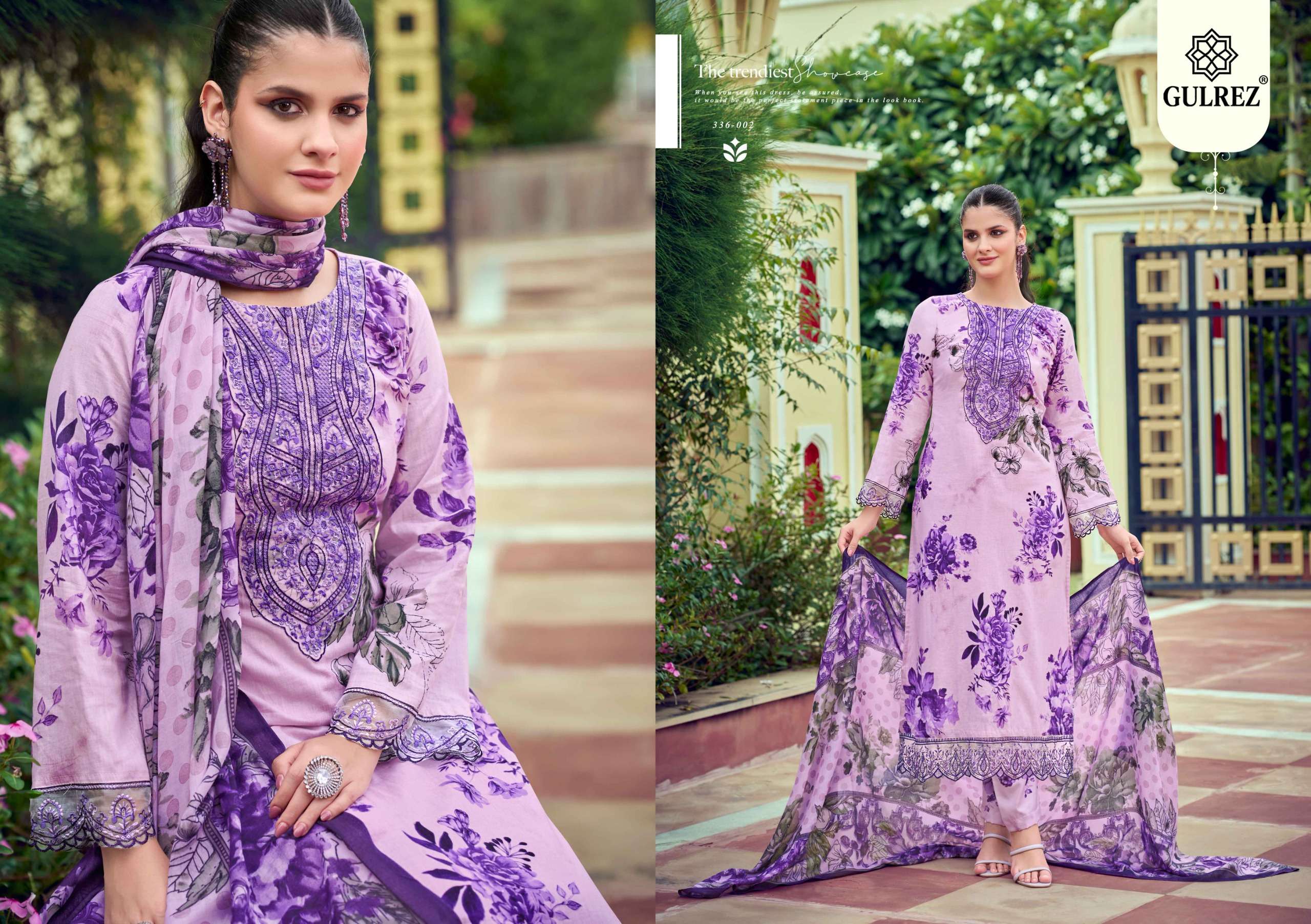 GULREZ HIBA COTTON PRINT WITH EMBROIDERY WORK READY MADE LADIES SUIT