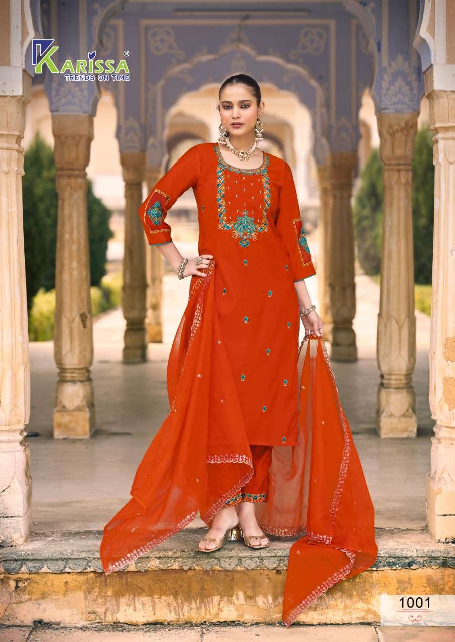 KARISSA GOLDY VISCOSE FANCY WORKS LADIES 3PIECE SET COLLECTION 