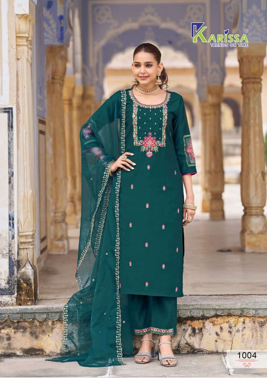 KARISSA GOLDY VISCOSE FANCY WORKS LADIES 3PIECE SET COLLECTION 