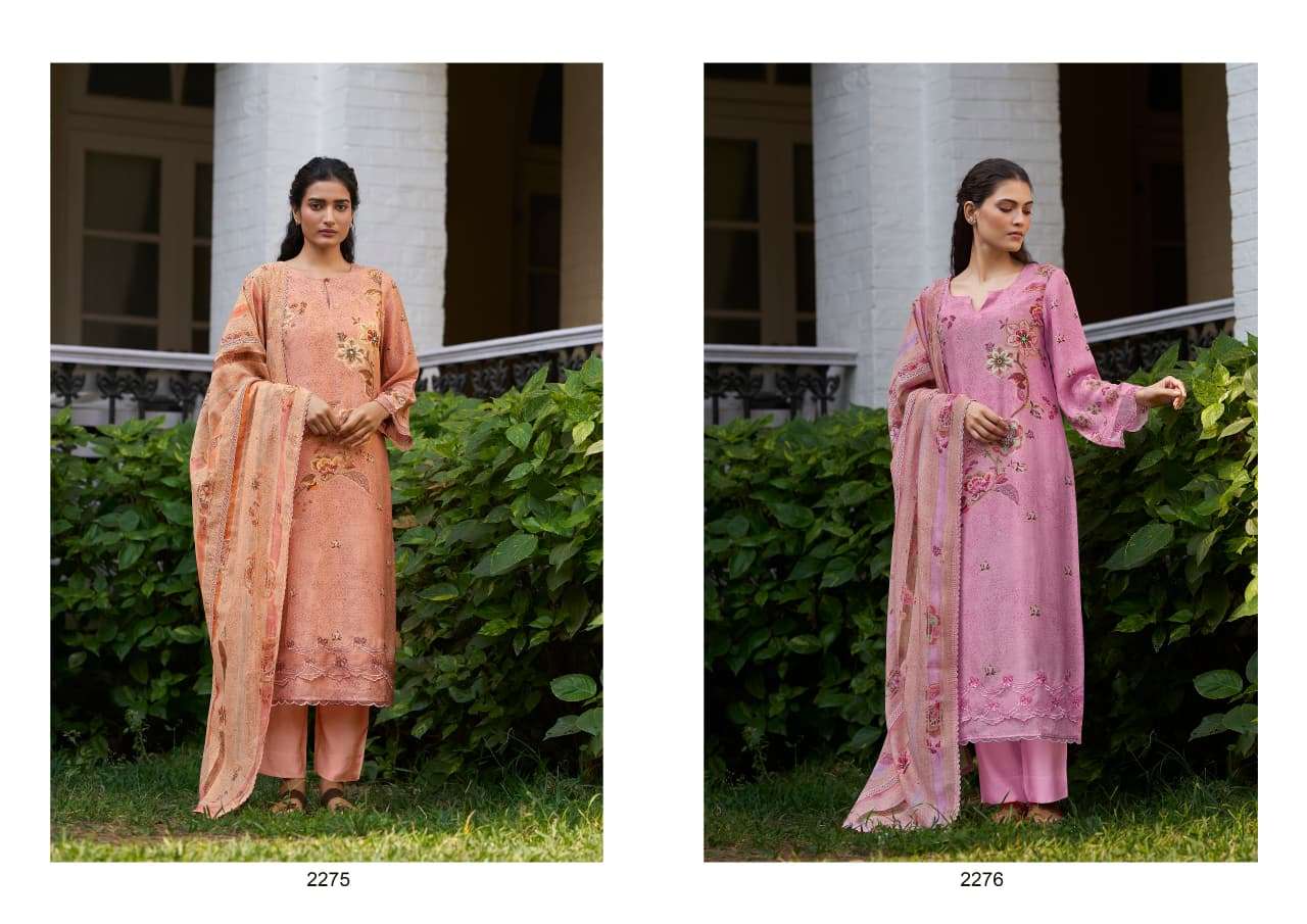 KIMORA MEHFIL VOL 58 MUSLIN DIGITAL PRINT WITH DESIGNER WORK LADIES SUIT