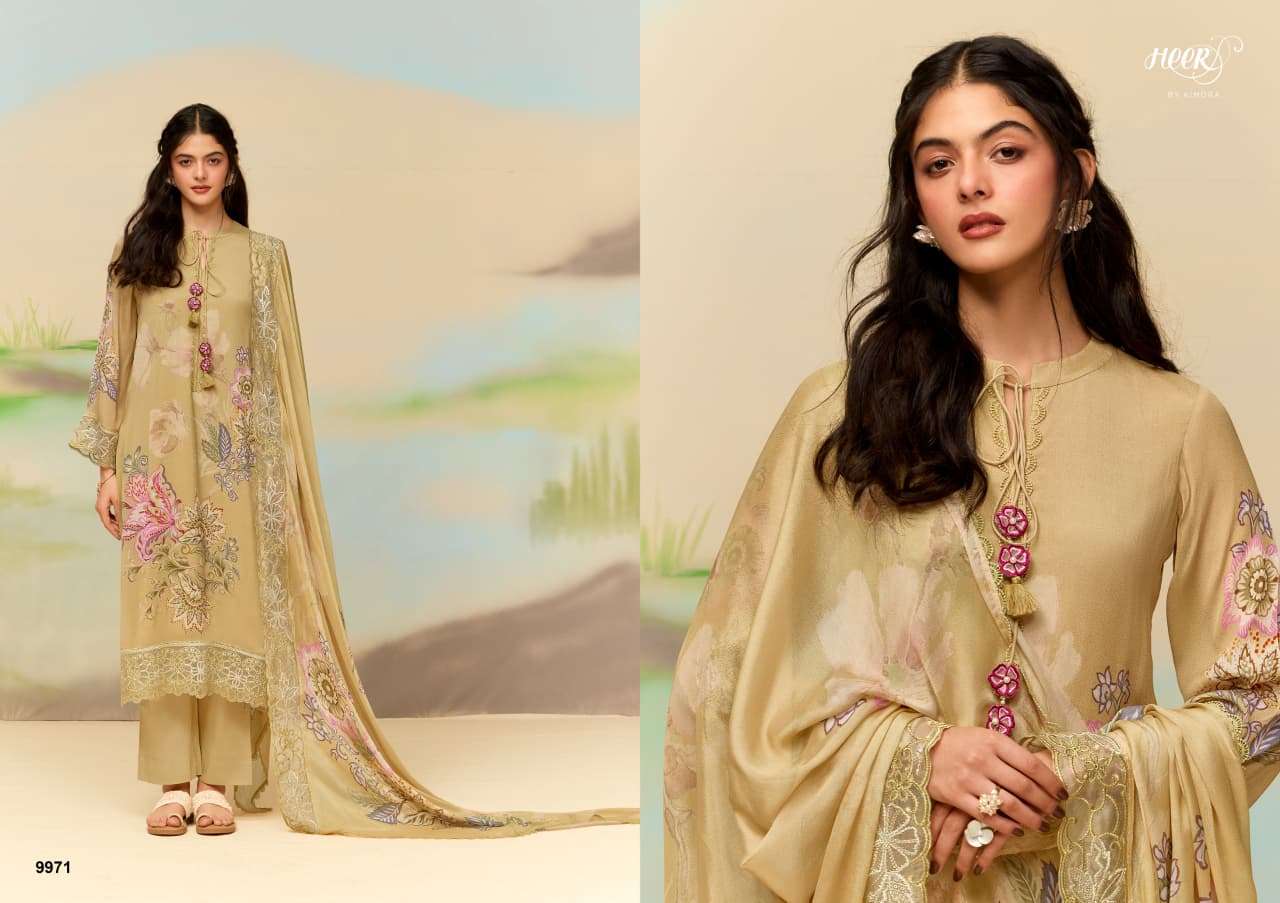 KIMORA SOHNI MASOOM CHINON EMBROIDERY DESIGNER WORK SUIT
