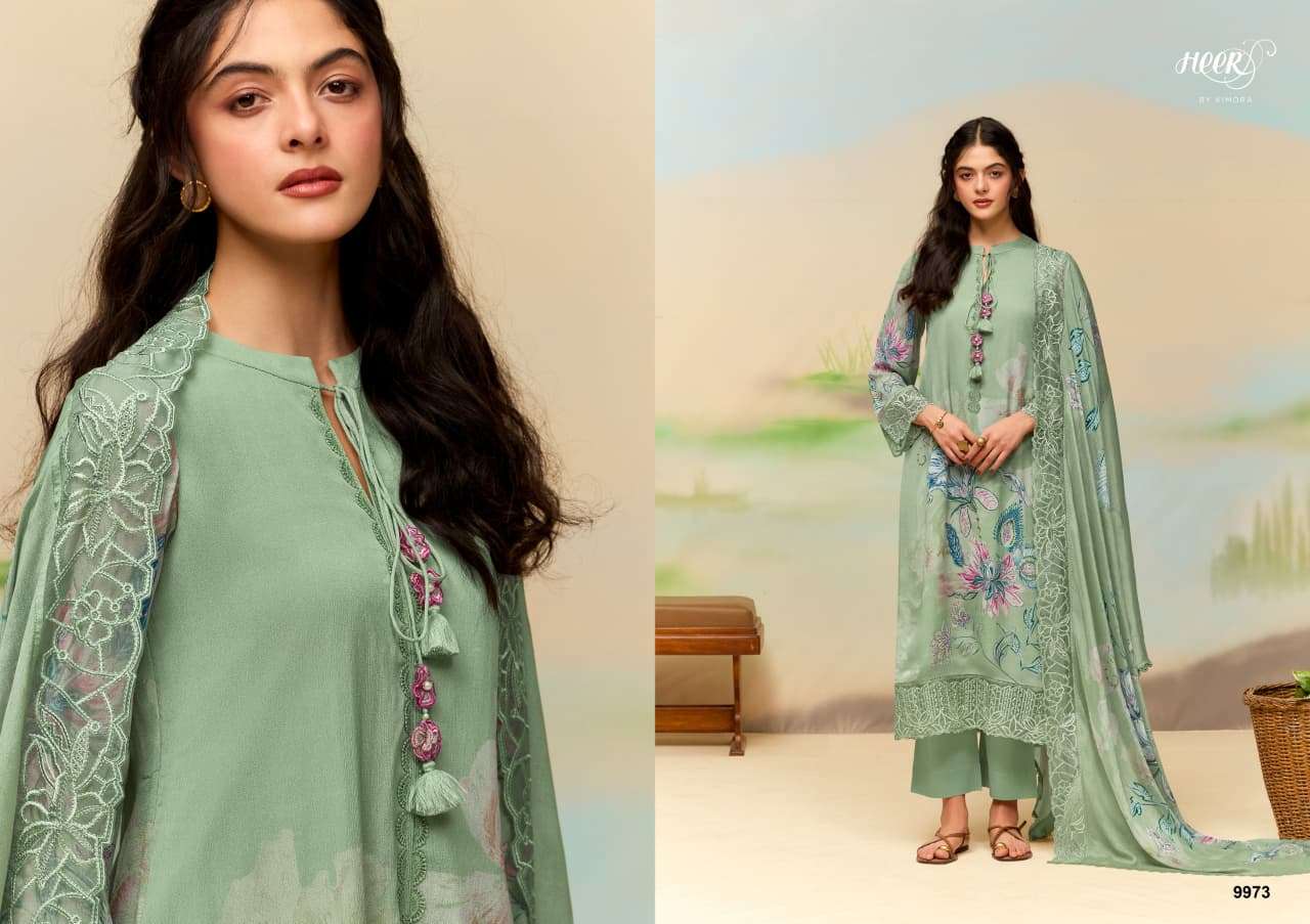 KIMORA SOHNI MASOOM CHINON EMBROIDERY DESIGNER WORK SUIT