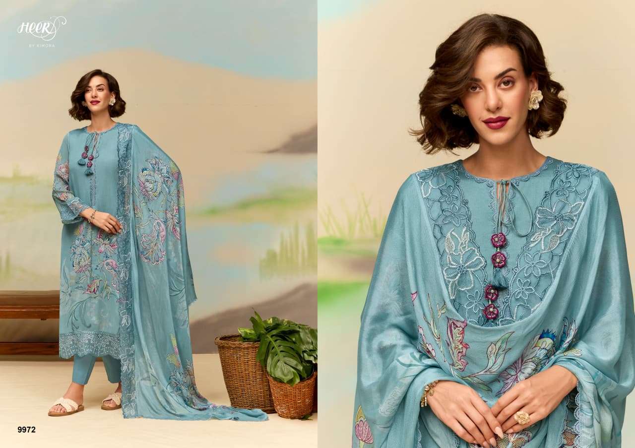 KIMORA SOHNI MASOOM CHINON EMBROIDERY DESIGNER WORK SUIT