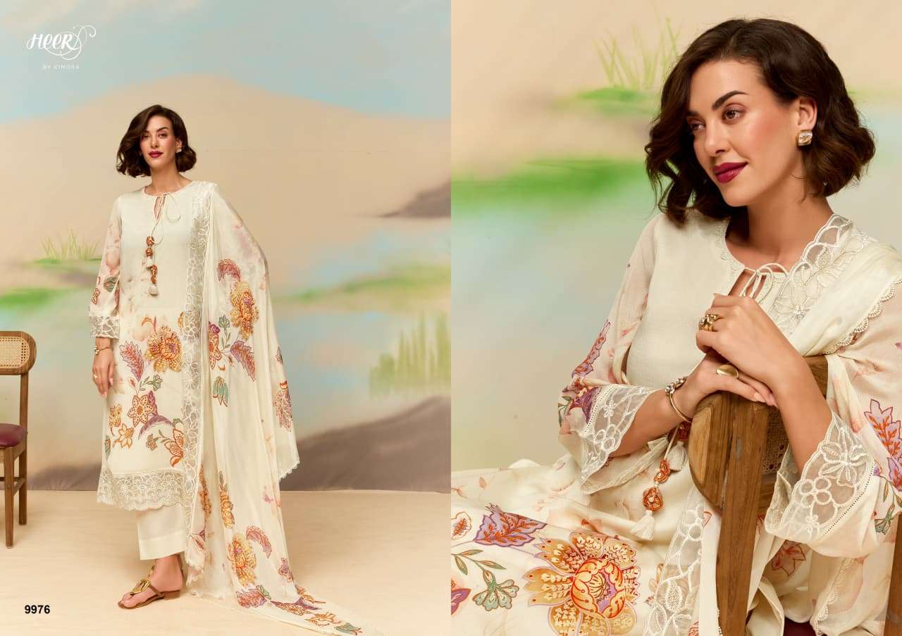 KIMORA SOHNI MASOOM CHINON EMBROIDERY DESIGNER WORK SUIT
