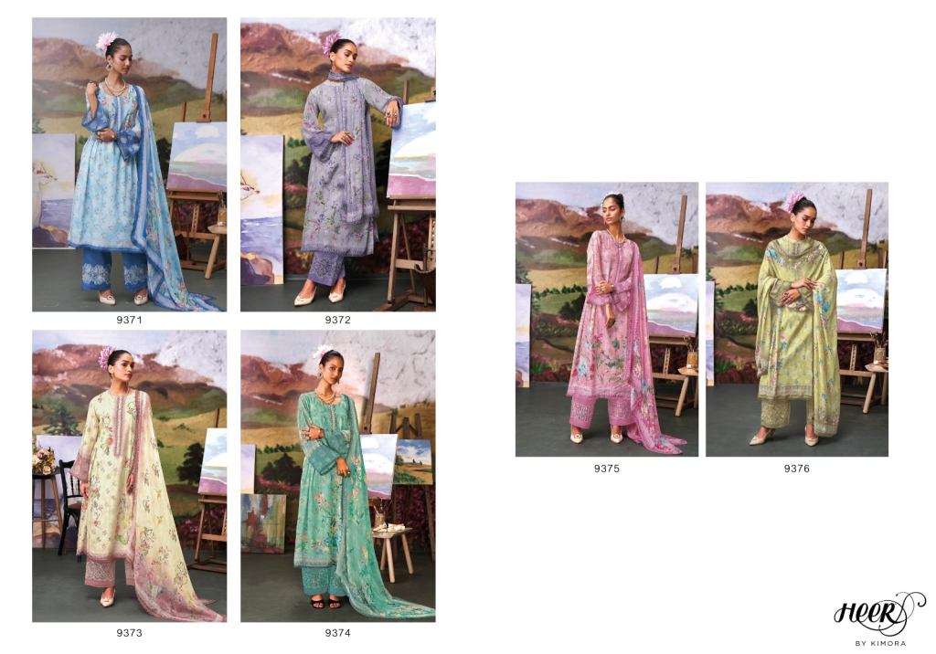 KIMORA TASVEER VOL 62 MUSLIN DIGITAL PRINT WITH EMBROIDERY DESIGNER WORK SUIT