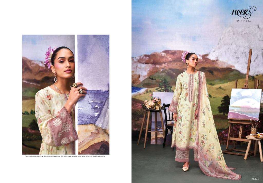 KIMORA TASVEER VOL 62 MUSLIN DIGITAL PRINT WITH EMBROIDERY DESIGNER WORK SUIT