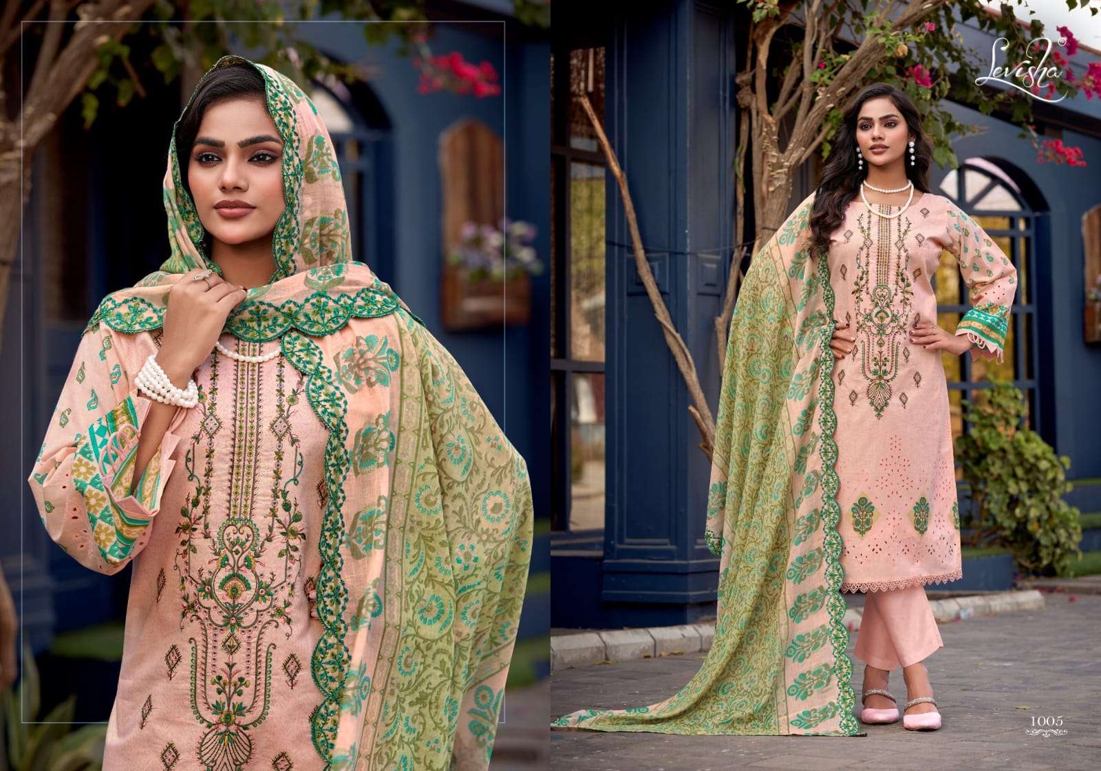 LEVISHA ALFAAZ LAWN COTTON DIGITAL PAKISTANI STYLE PRINT WITH WORK SUIT