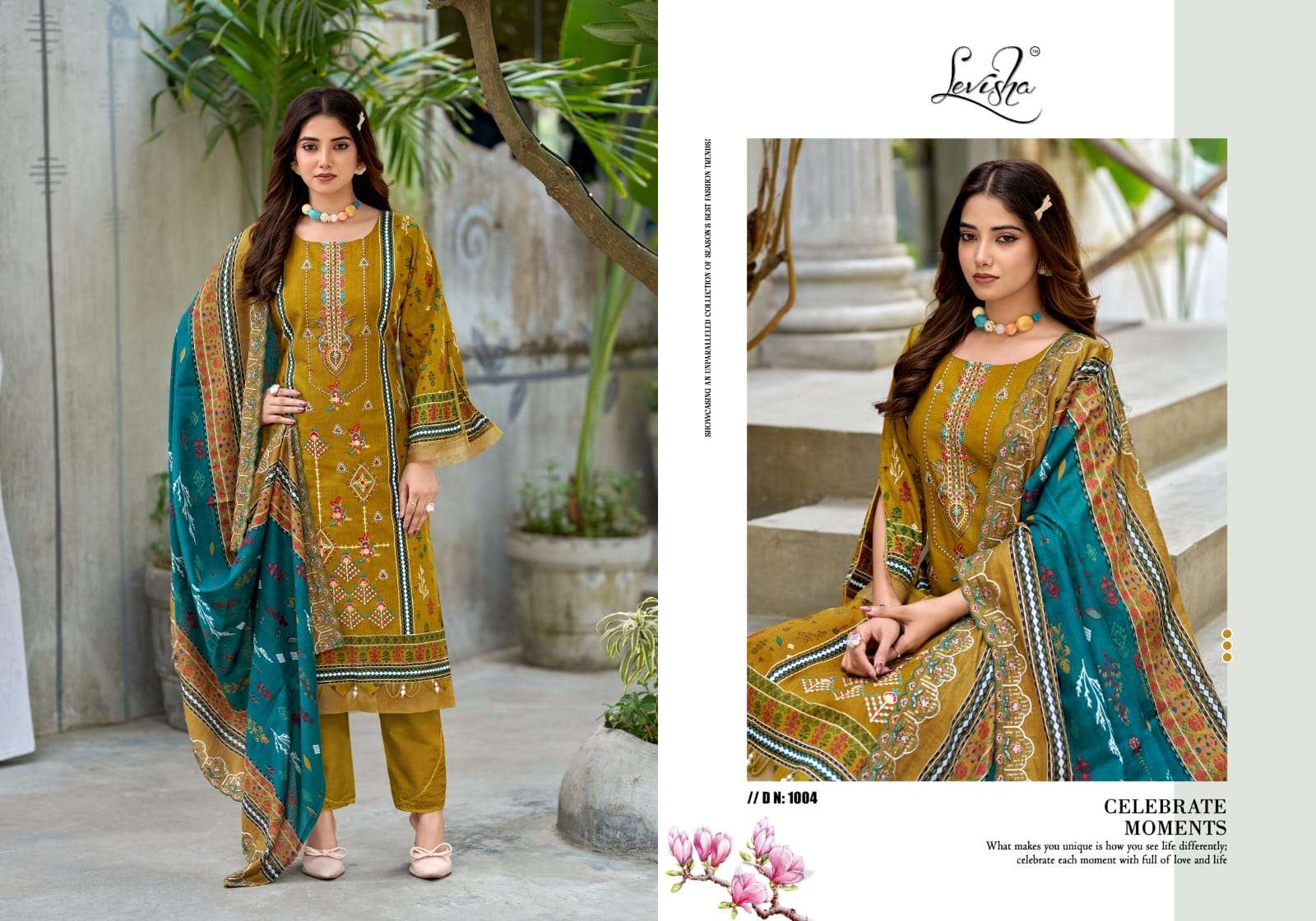 LEVISHA BIN SAEED NX VOL 4 LAWN COTTON DIGITAL PRINT WITH FANCY WORK SUIT