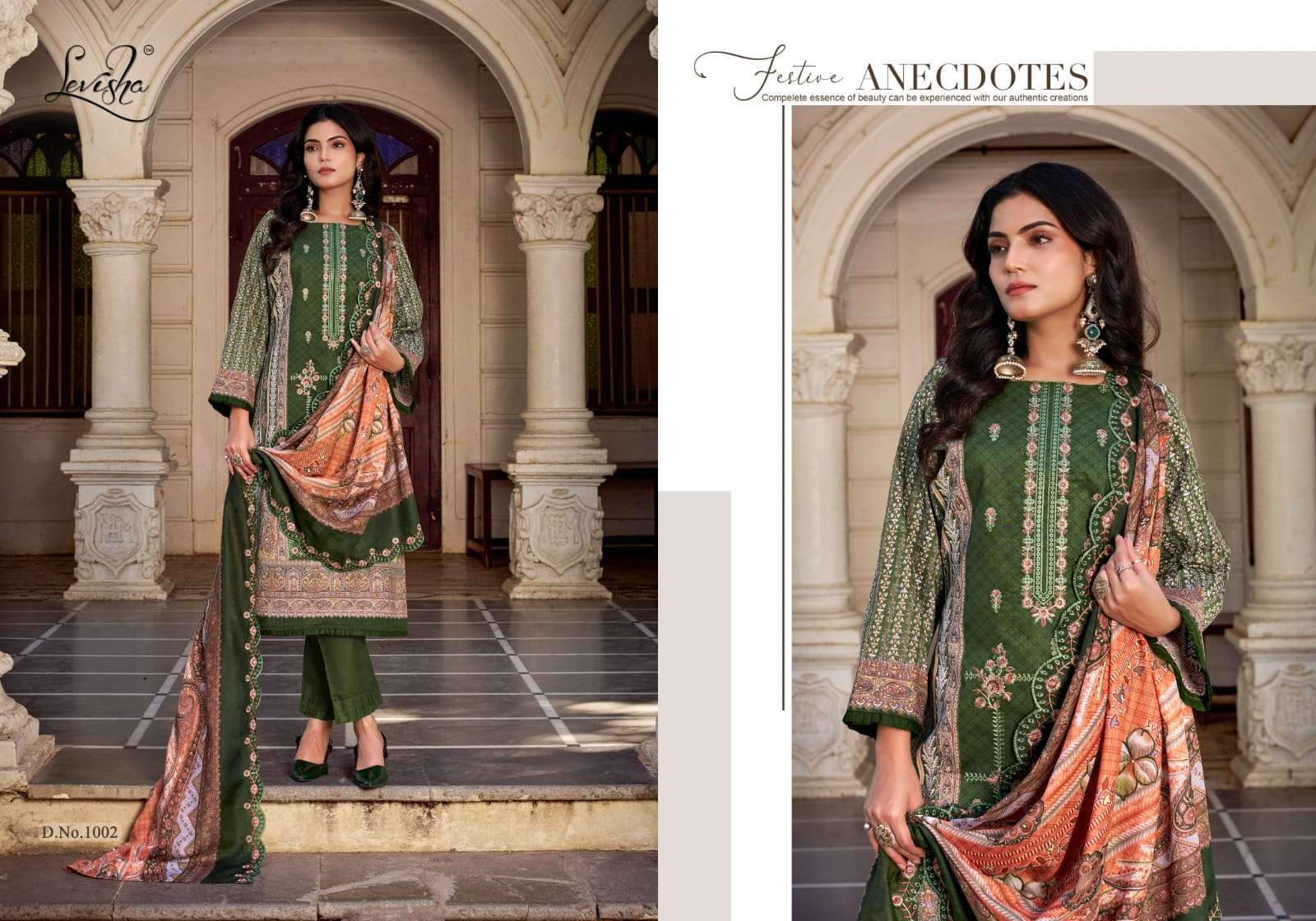 LEVISHA MADHUBALA VOL 12 LAWN COTTON DIGITAL PRIqdNT WITH FANCY WORK SUIT