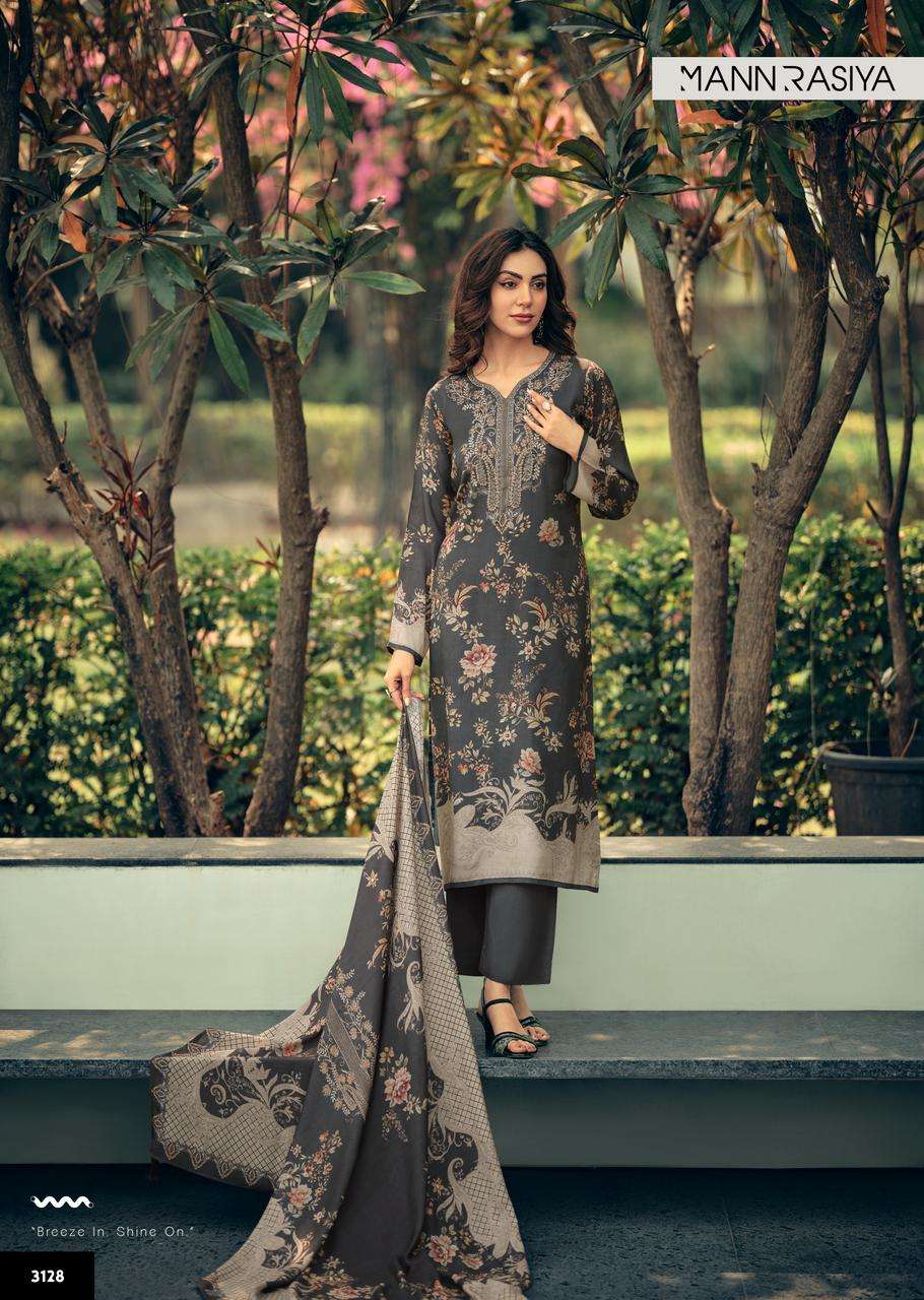 MANNRASIYA EZO MUSLIN DIGITAL PRINT WITH DESIGNER WORK SUIT