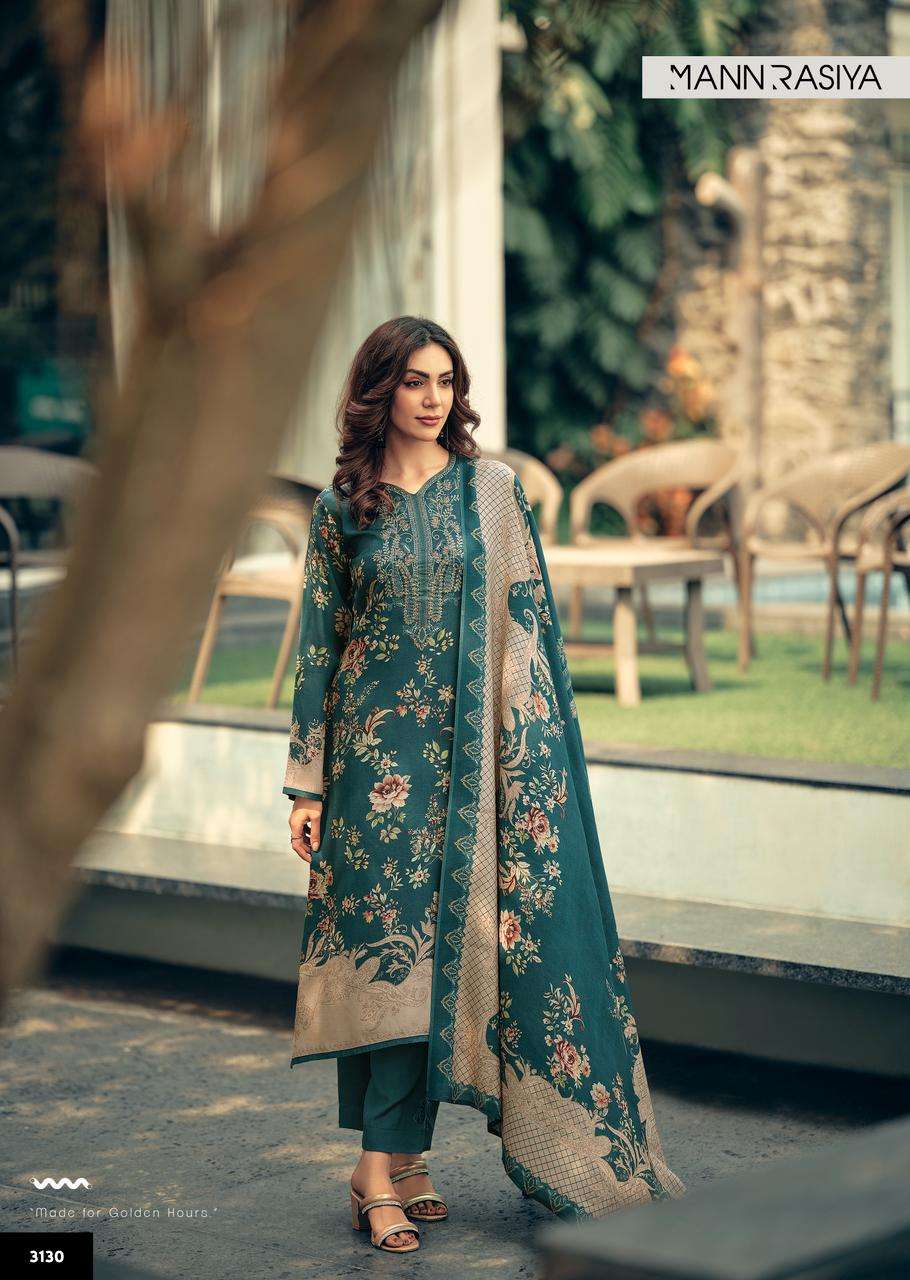 MANNRASIYA EZO MUSLIN DIGITAL PRINT WITH DESIGNER WORK SUIT