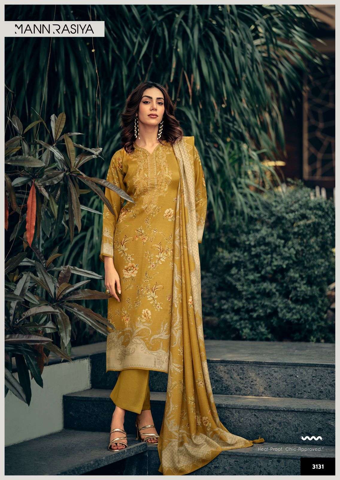 MANNRASIYA EZO MUSLIN DIGITAL PRINT WITH DESIGNER WORK SUIT