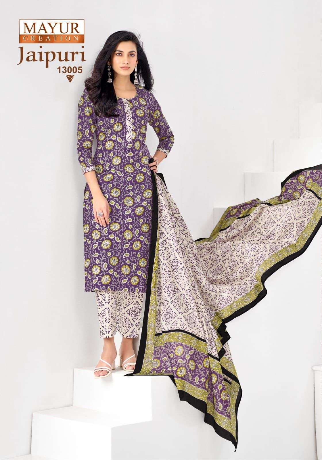 MAYUR CREATION JAIPURI VOL 13 COTTON PRINTED LADIES SALWAR SUIT