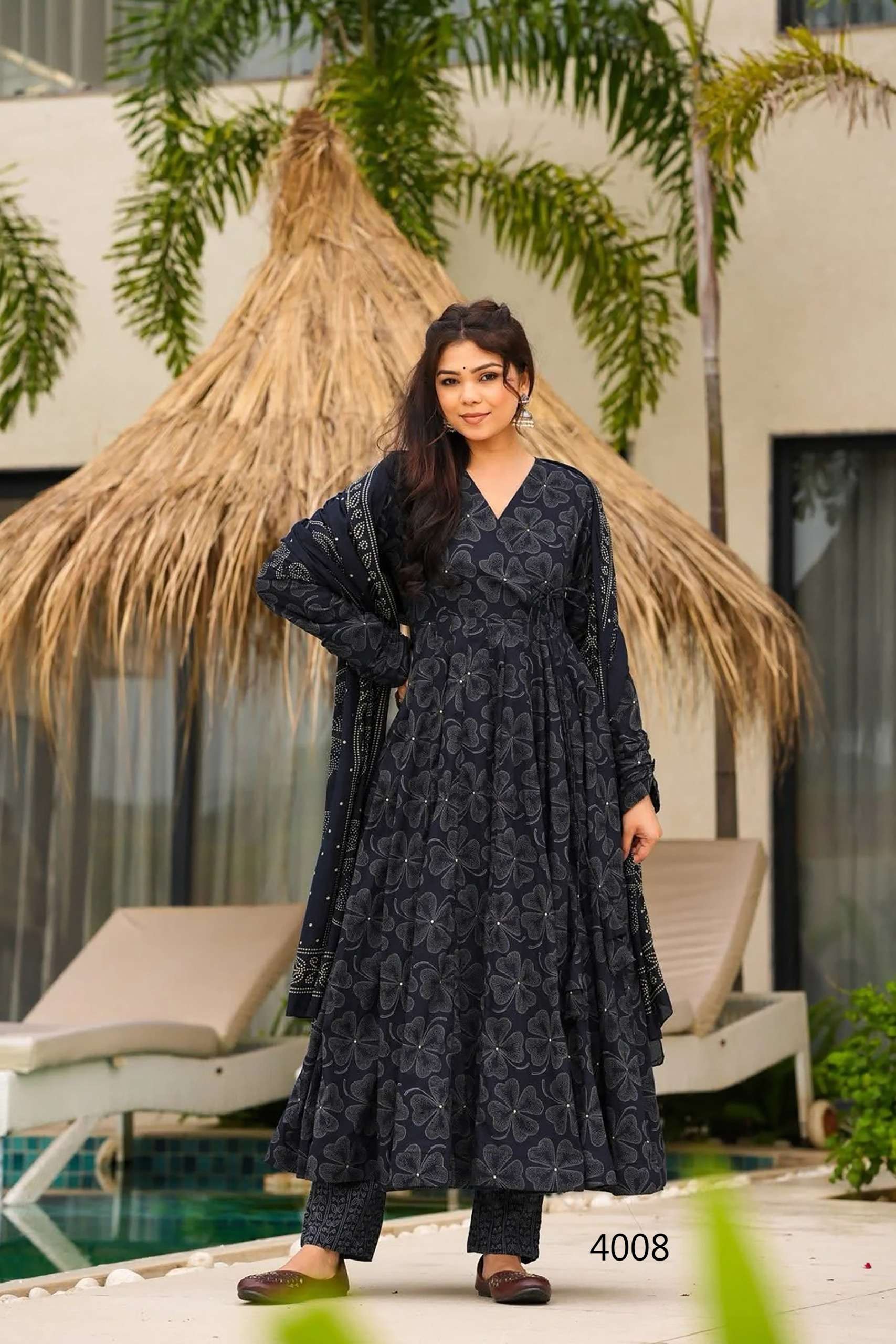 MF VYOMA VOL 4 MUSLIN DIGITAL PRINTED FANCY ANARKALI KURTI  WITH BOTTOM AND DUPATTA 