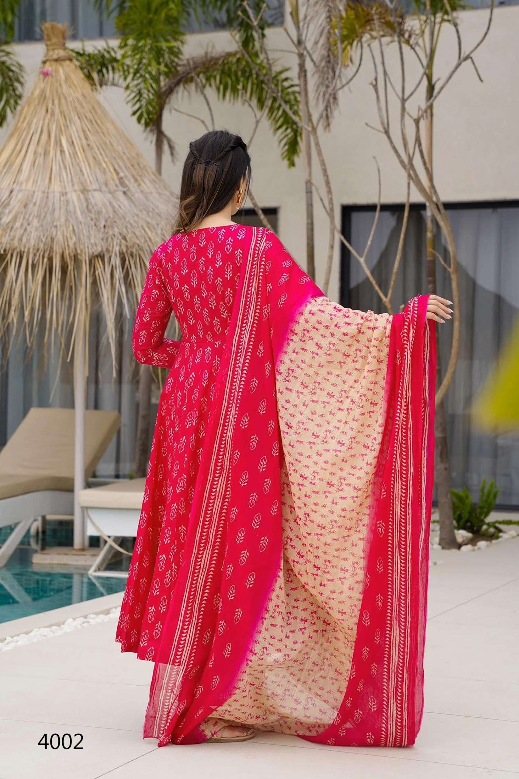 MF VYOMA VOL 4 MUSLIN DIGITAL PRINTED FANCY ANARKALI KURTI  WITH BOTTOM AND DUPATTA 