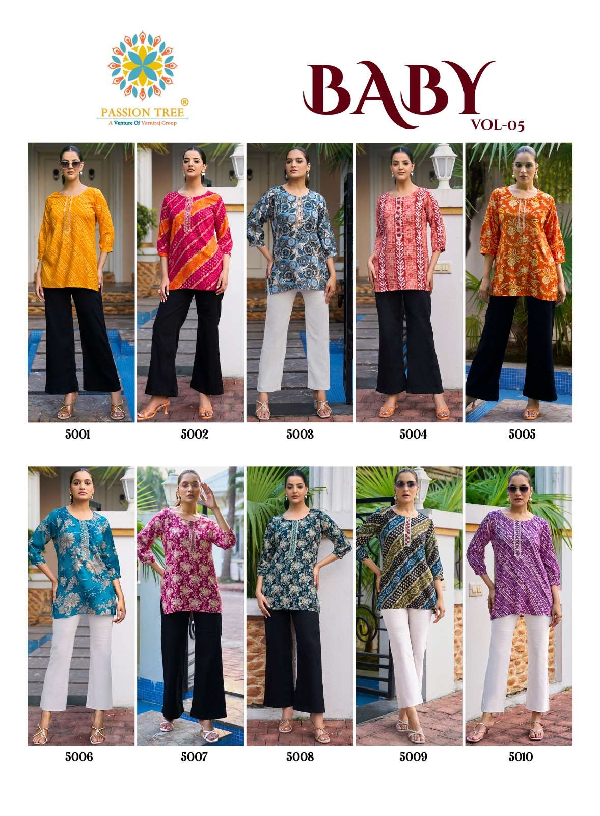 PASSION TREEBABY VOL 5 RAYON PRINT FANCY SUMMER WEAR LADIES TOP