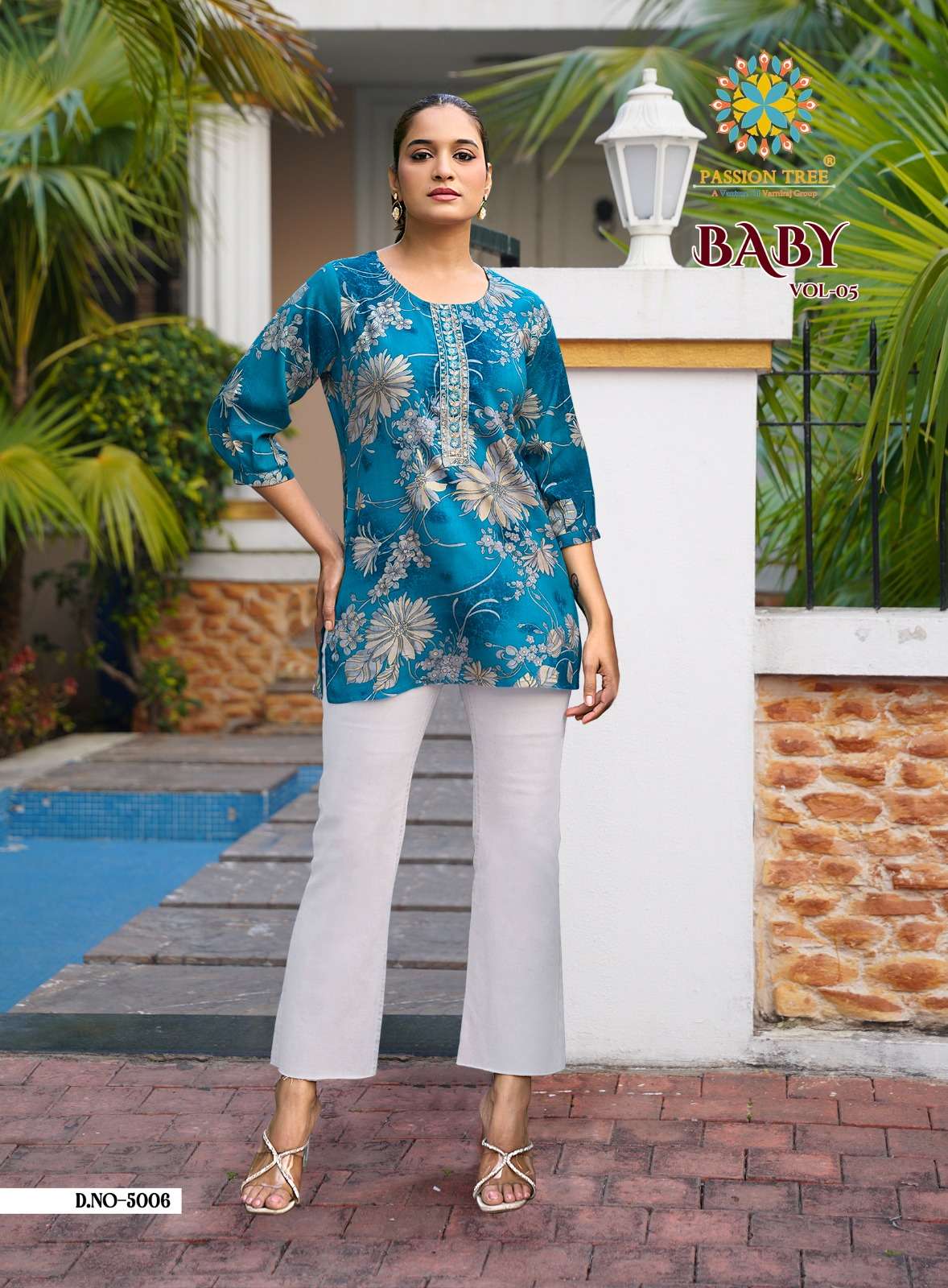 PASSION TREEBABY VOL 5 RAYON PRINT FANCY SUMMER WEAR LADIES TOP
