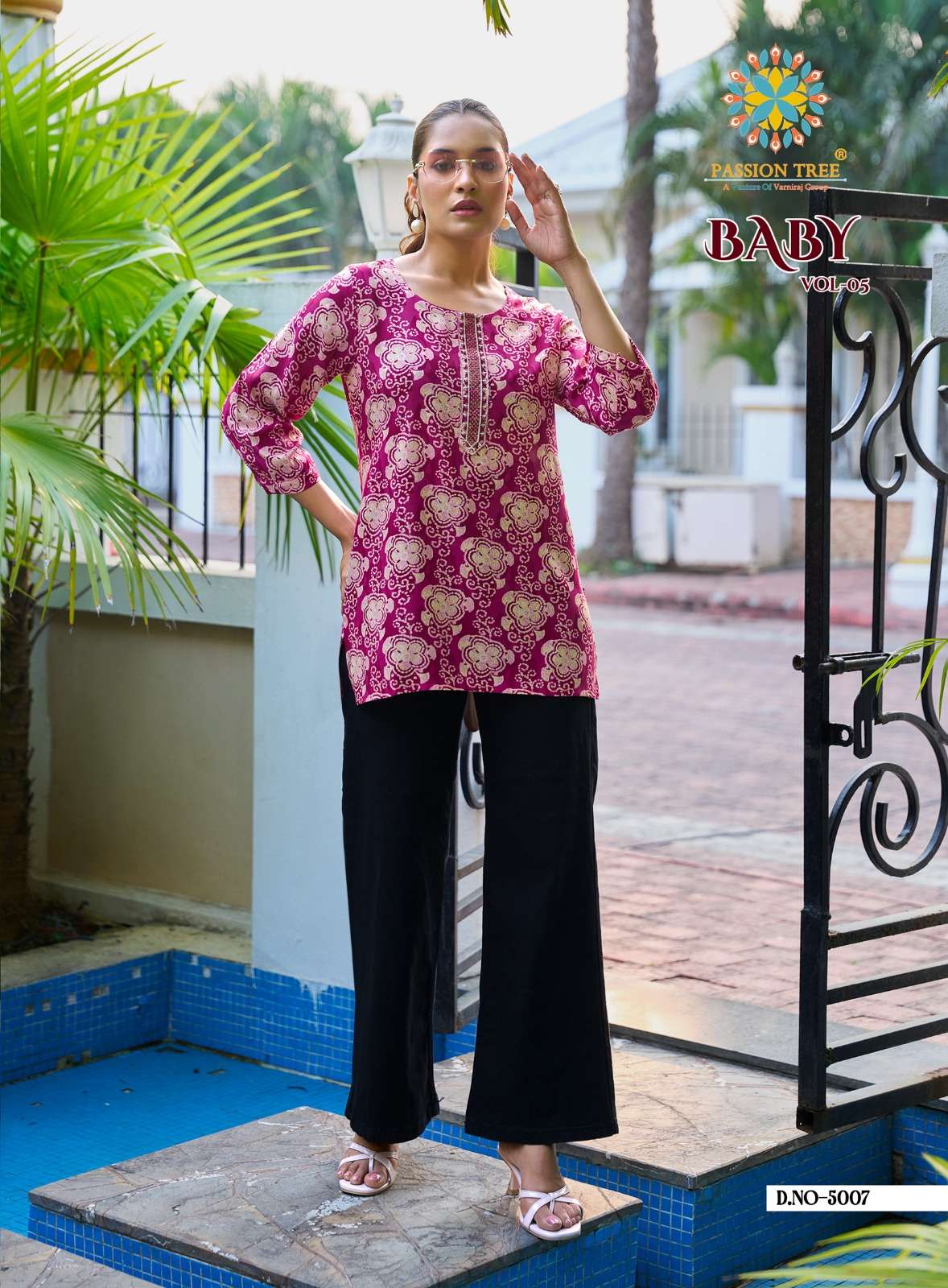 PASSION TREEBABY VOL 5 RAYON PRINT FANCY SUMMER WEAR LADIES TOP