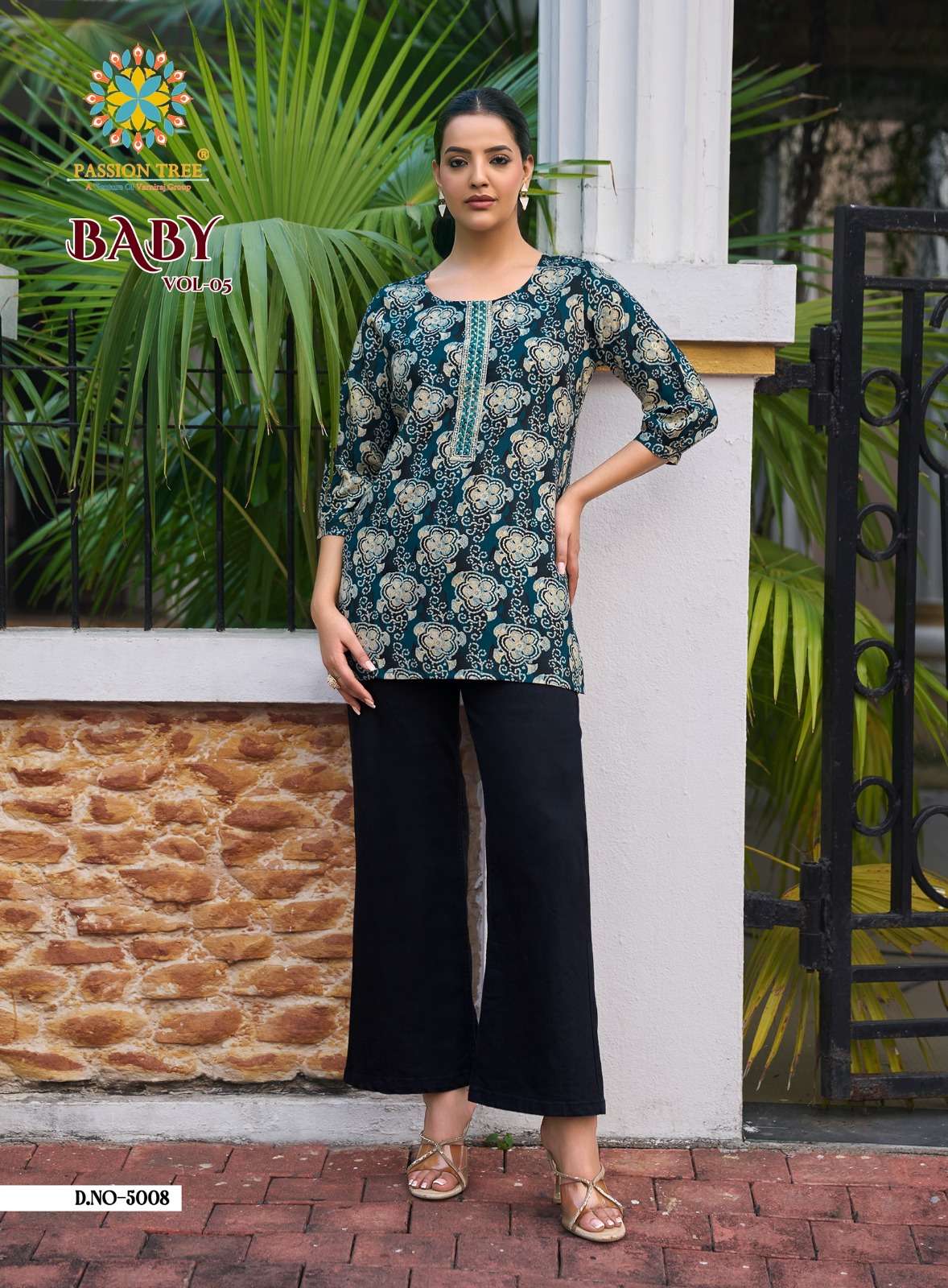 PASSION TREEBABY VOL 5 RAYON PRINT FANCY SUMMER WEAR LADIES TOP