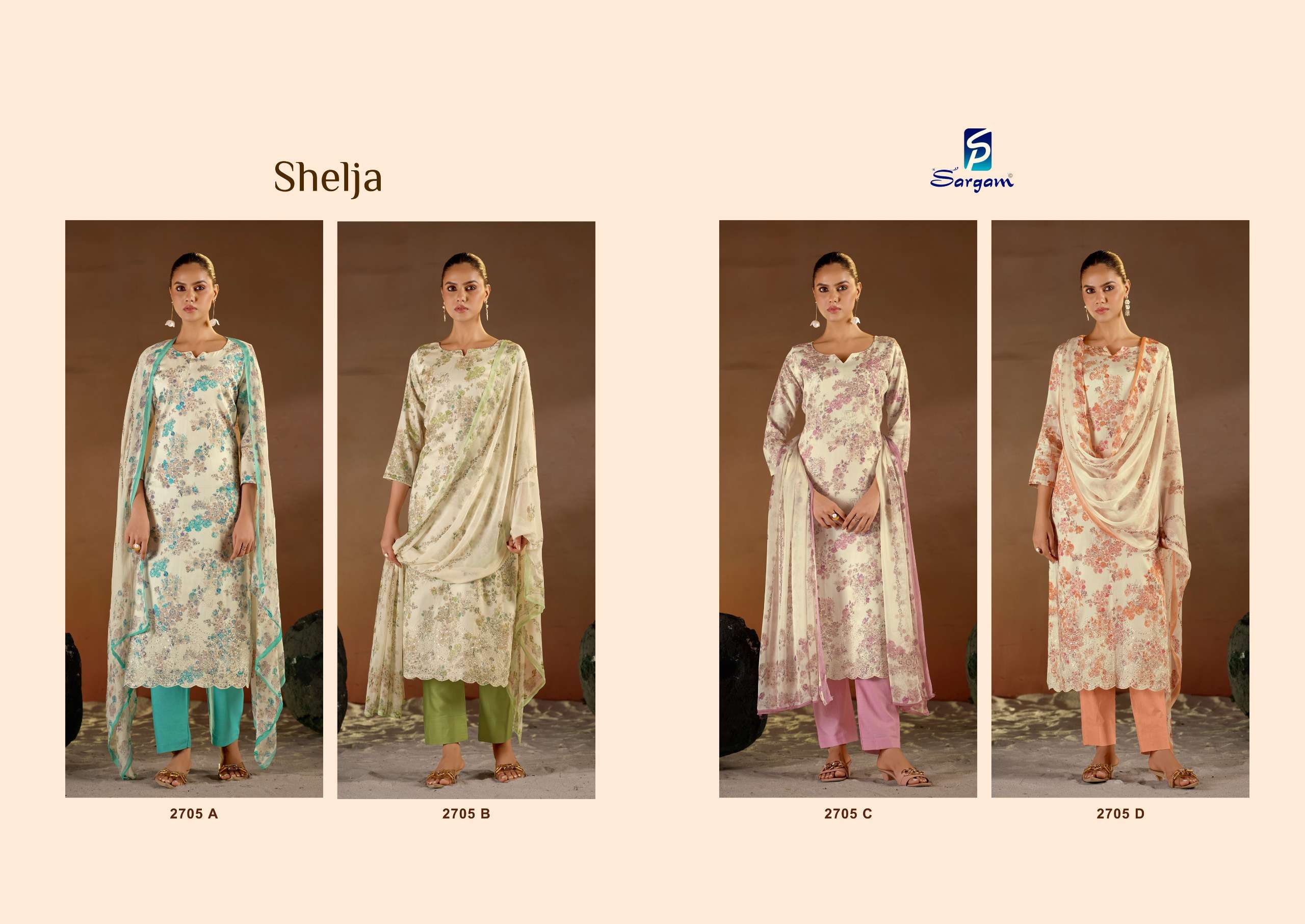SARGAM PRINTS SHELZA JAM COTTON DIGITAL PRINT WITH EMBROIDERY WORK SUIT