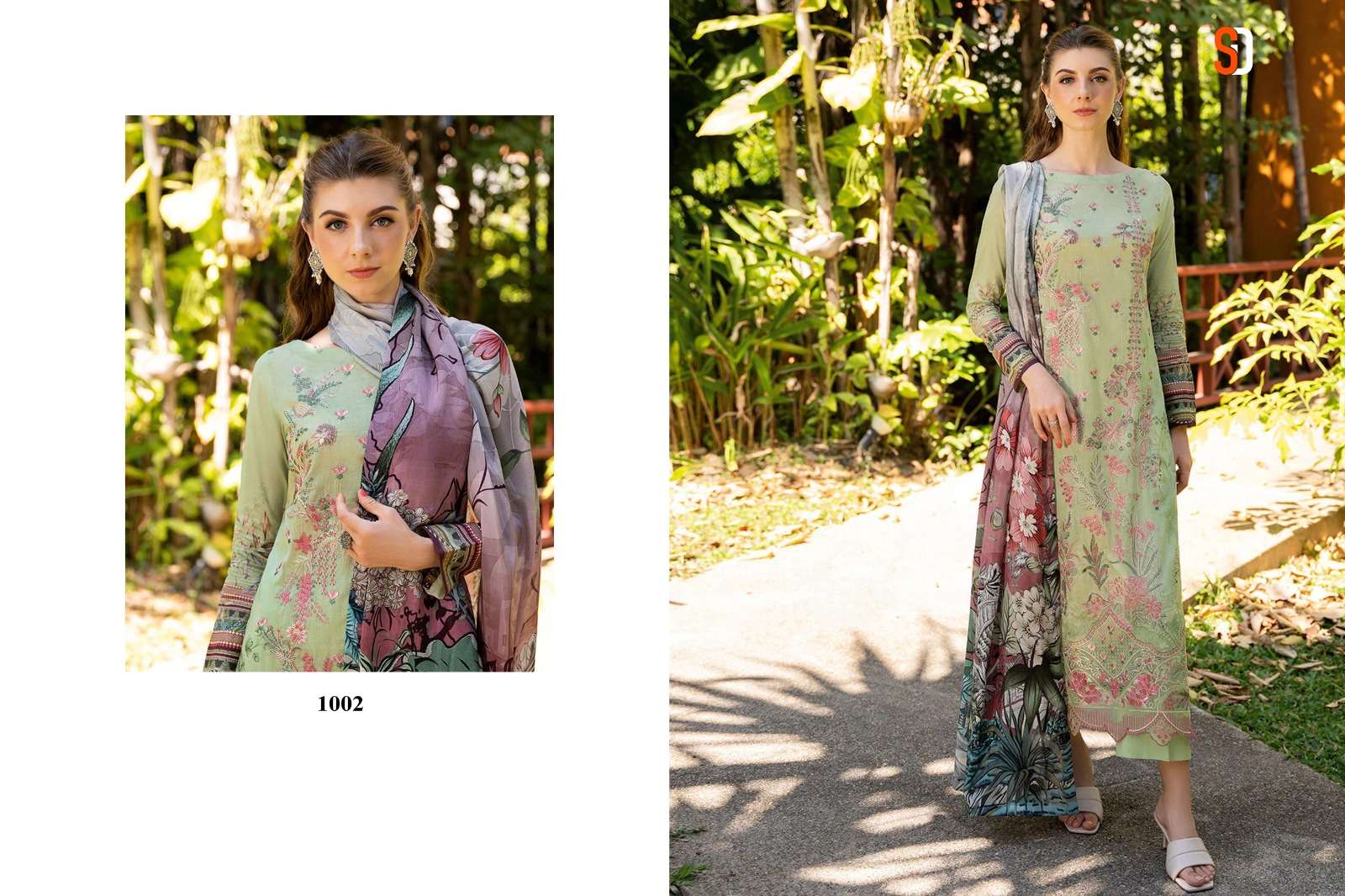 SHRADDHA DESIGNER RAMSHA VOL 1 COTTON EMBROIDERED DESIGNER PAKISTANI SUIT
