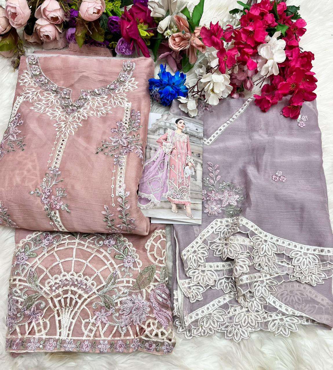 SHREE FABS SF 4005 CHIFFON HEAVY EMBROIDERED DESIGNER PAKISTANI SUIT