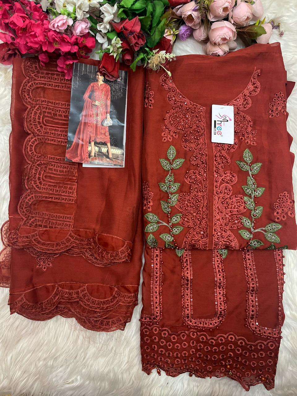SHREE FABS SF 5576 HEAVY EMBROIDERY DESIGNER WEDDING WEAR PAKISTANI SUIT