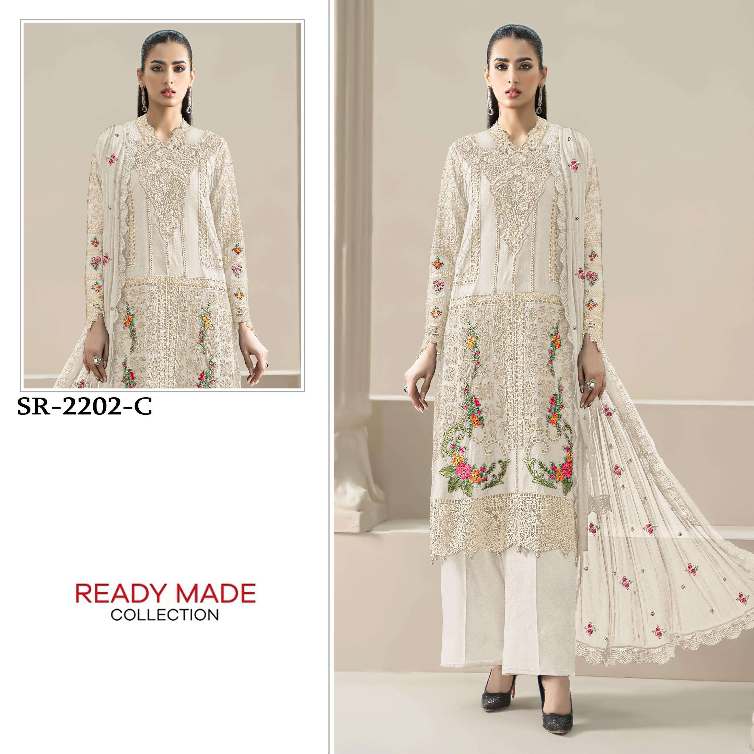 SHREE FABS SR 2202 HEAVY EMBROIDERY DESIGNER READY MADE PAKISTANI SUIT