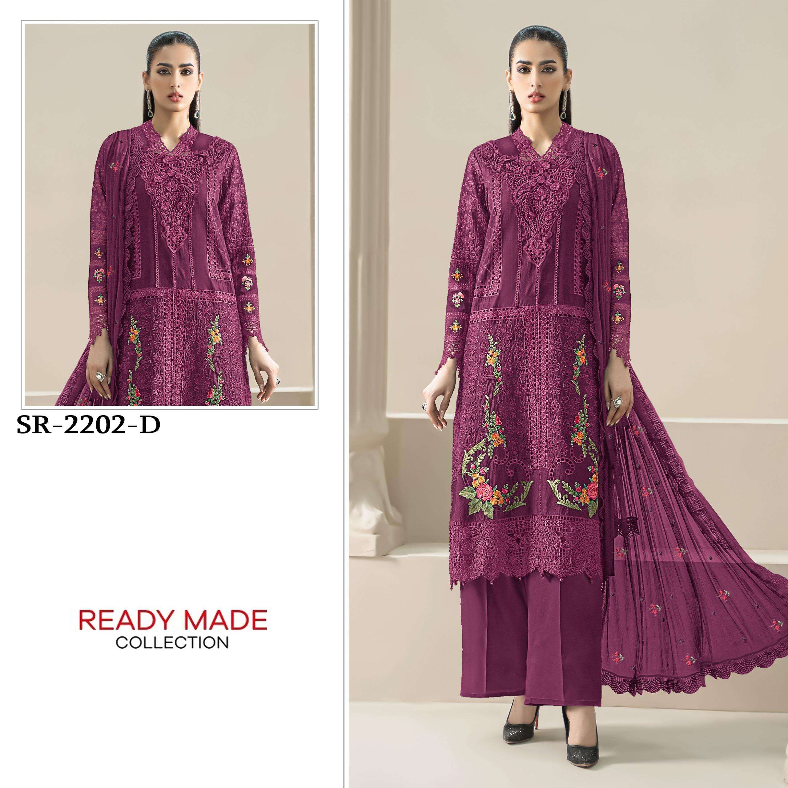 SHREE FABS SR 2202 HEAVY EMBROIDERY DESIGNER READY MADE PAKISTANI SUIT
