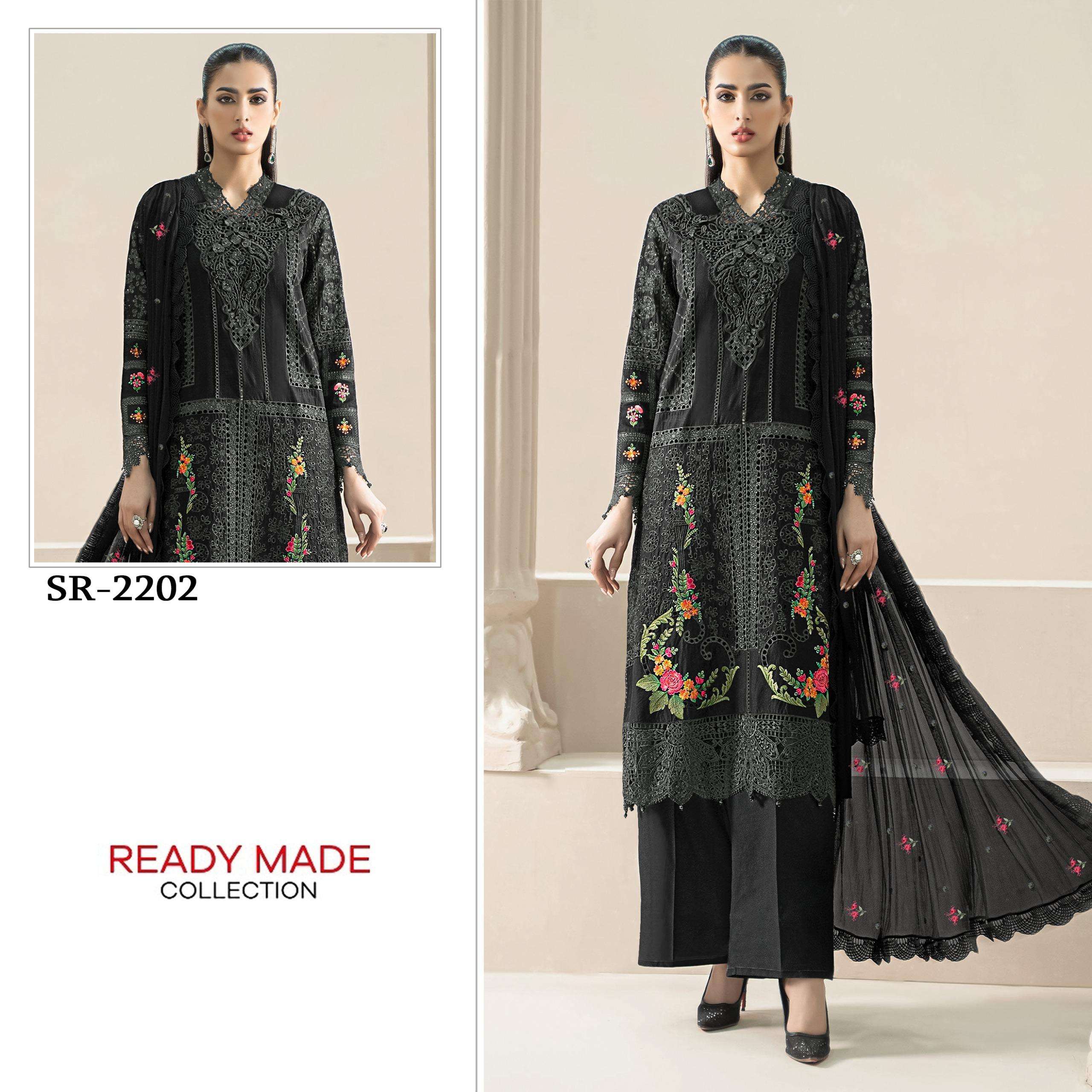 SHREE FABS SR 2202 HEAVY EMBROIDERY DESIGNER READY MADE PAKISTANI SUIT