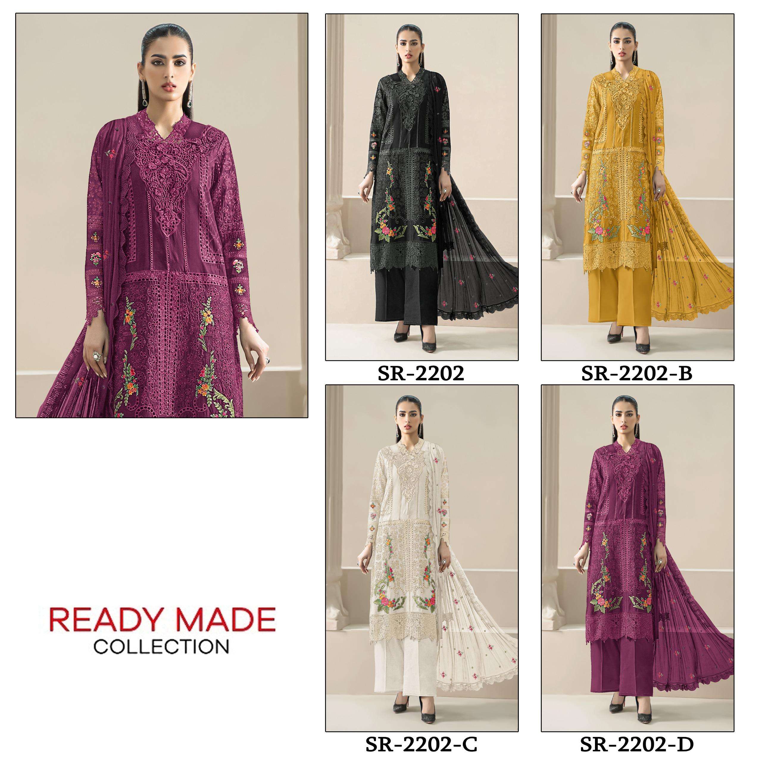 SHREE FABS SR 2202 HEAVY EMBROIDERY DESIGNER READY MADE PAKISTANI SUIT