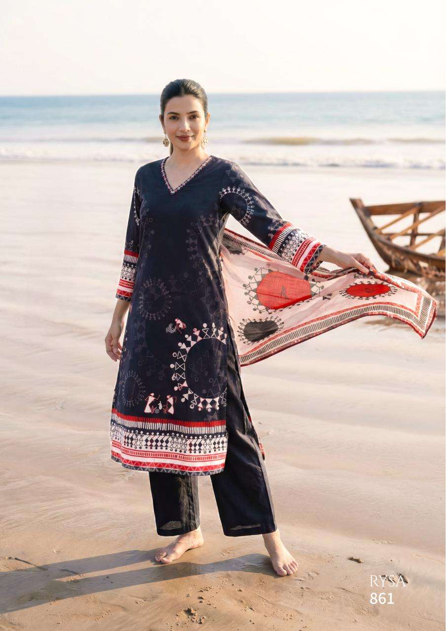 SUDRITI RYSA LAWN COTTON DIGITAL PRINTS WITH DESIGNER WORK SUITS 
