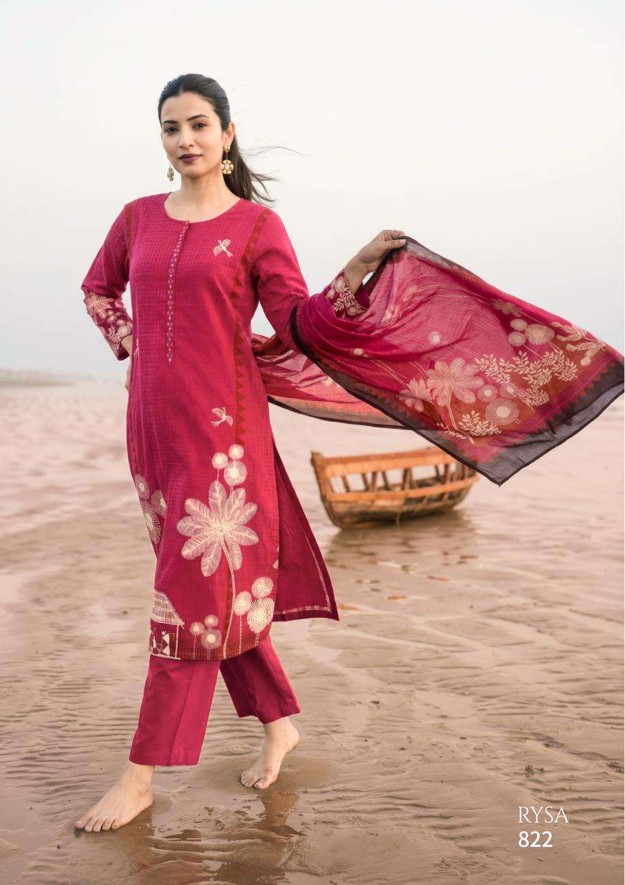 SUDRITI RYSA LAWN COTTON DIGITAL PRINTS WITH DESIGNER WORK SUITS 