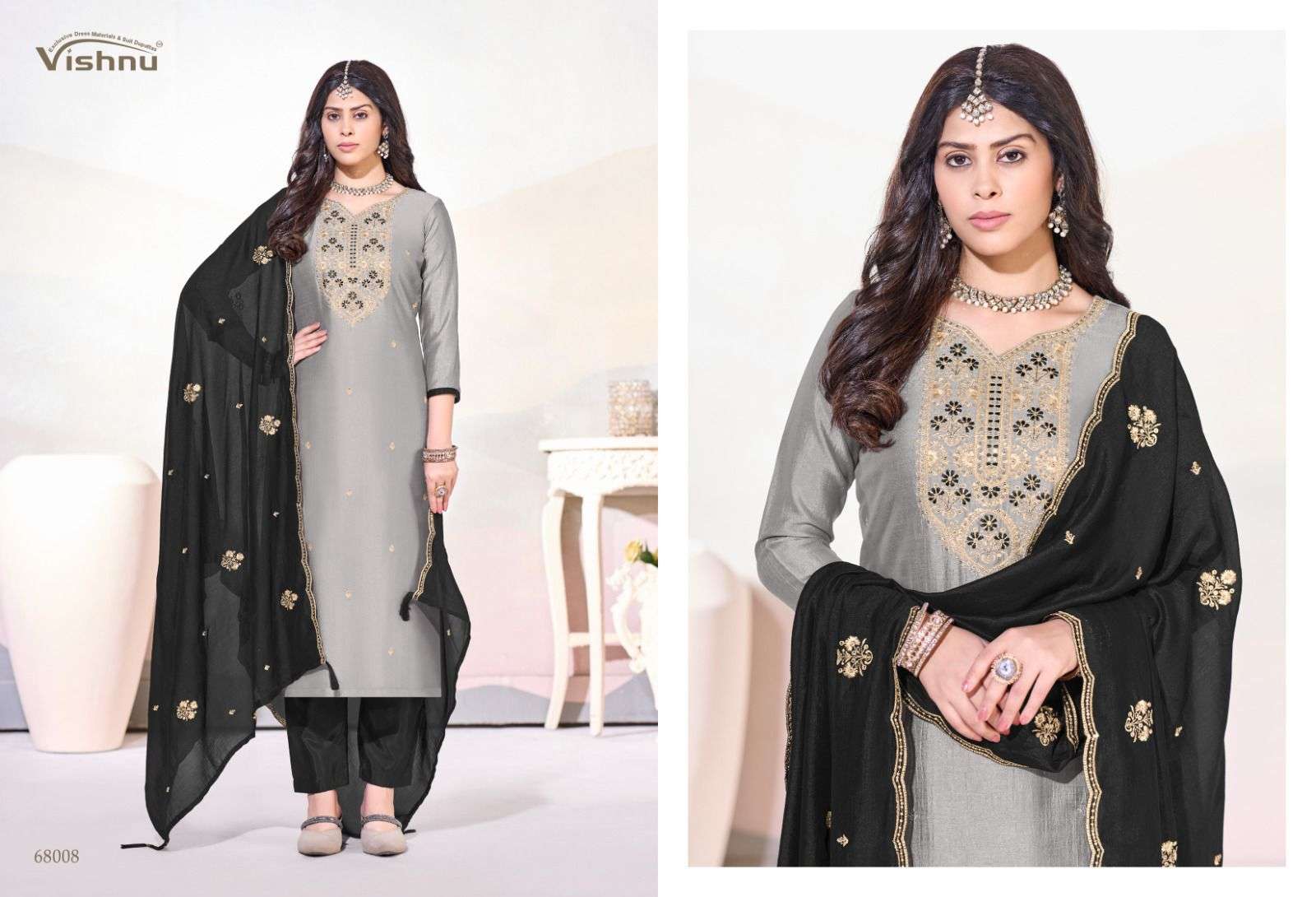 VISHNU IMPEX ARUNIKA SILK FANCY EMBROIDERY WORK LADIES SALWAR SUIT