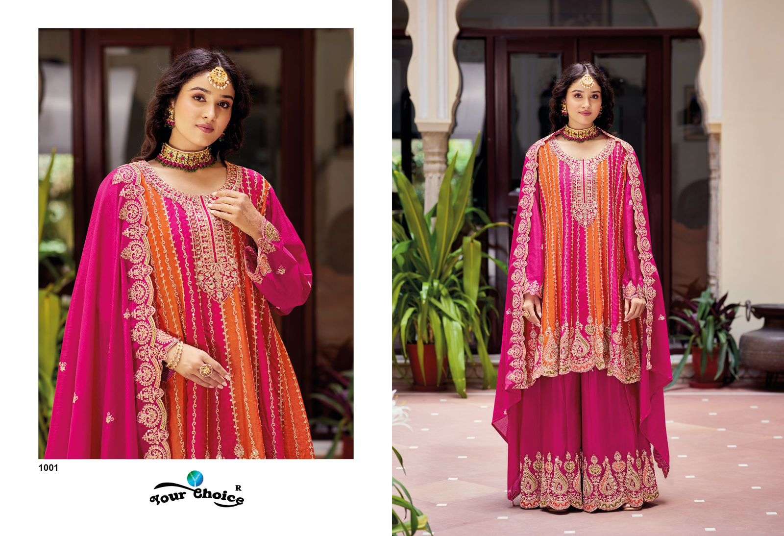 YOUR CHOICE ORRA EDIT HEAVY EMBROIDERY DESIGNER WEDDING WEAR LADIES SUIT