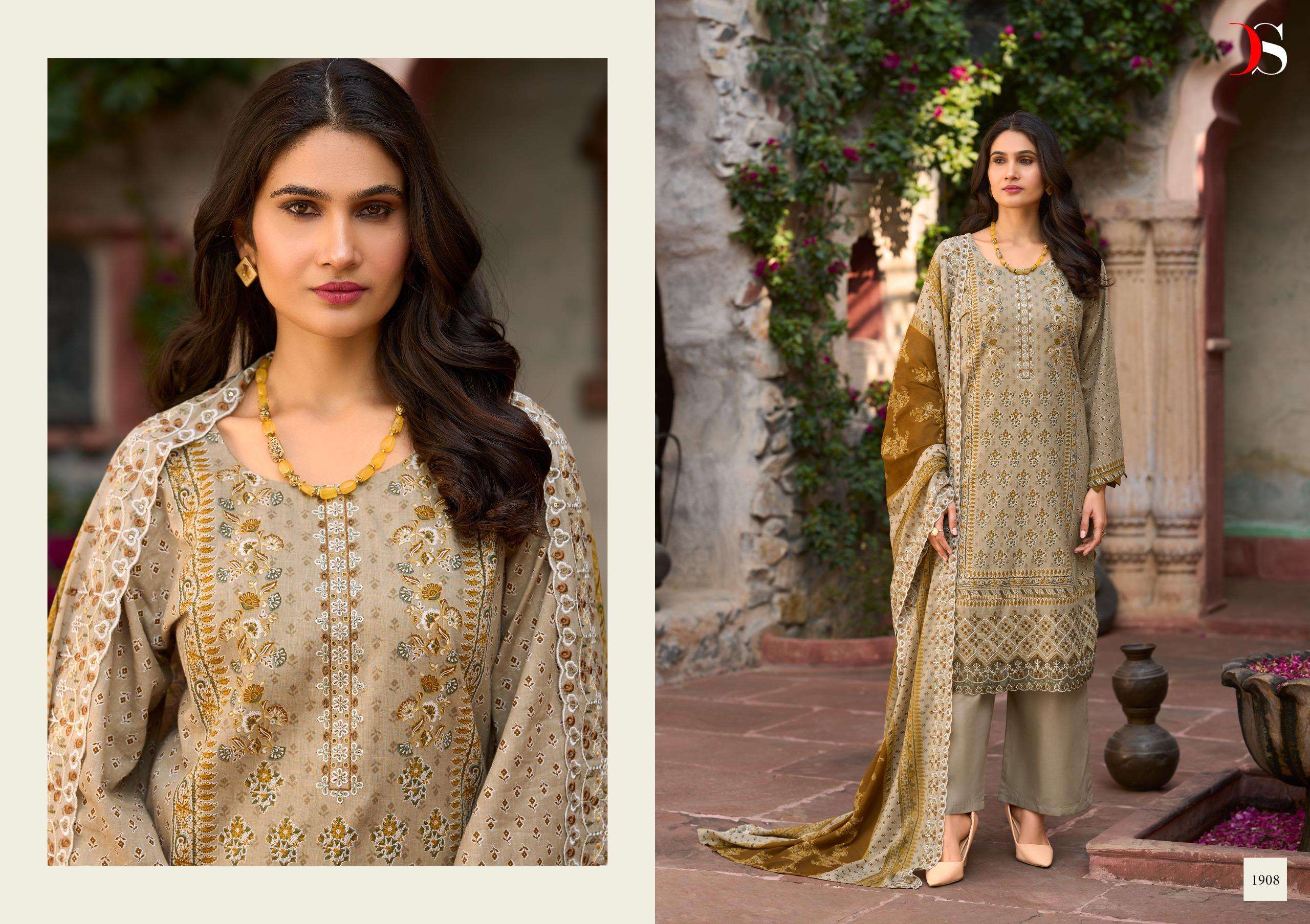 DEEPSY SUITS BIN SAEED LAWN COLLECTION VOL 19 COTTON EMBROIDERY WORKS SUIT