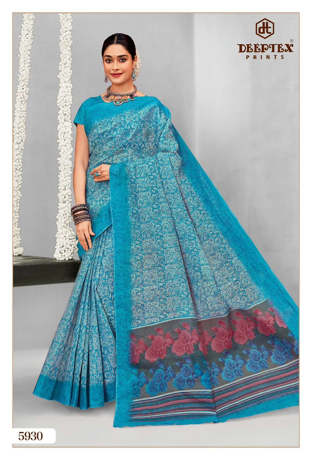 DEEPTEX PRINTS MOTHER INDIA VOL 59 COTTON PRINTED LADIES SAREES	