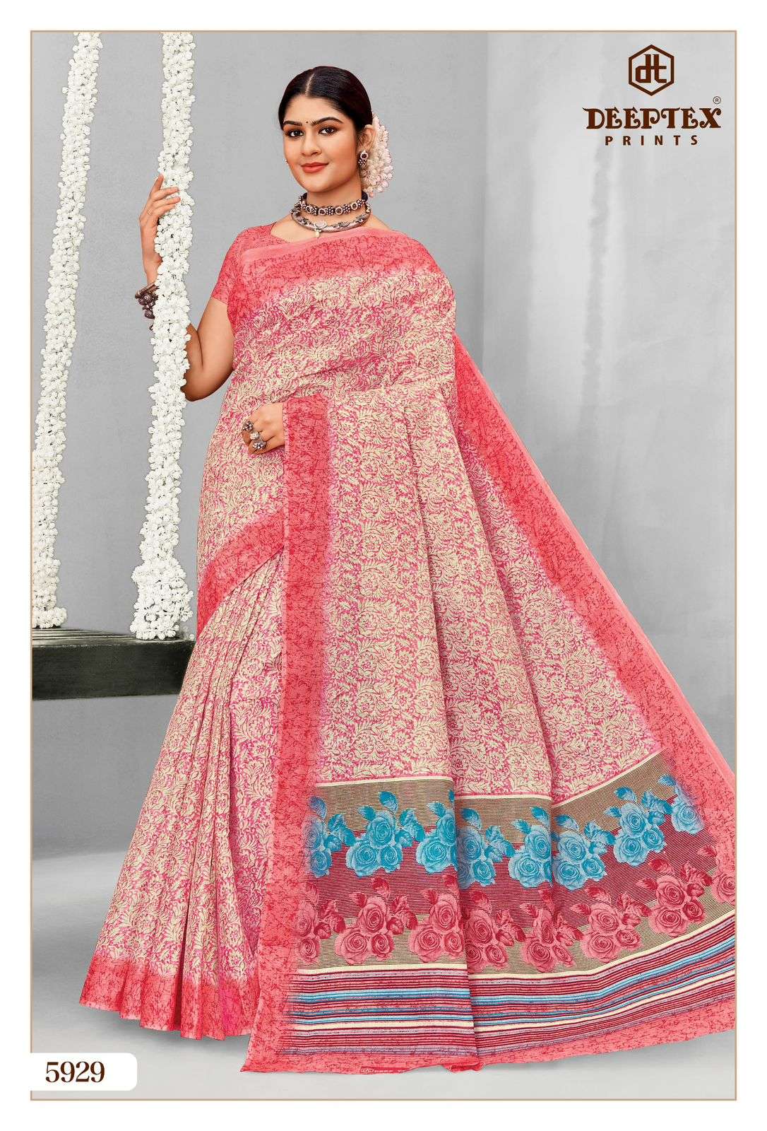 DEEPTEX PRINTS MOTHER INDIA VOL 59 COTTON PRINTED LADIES SAREES	