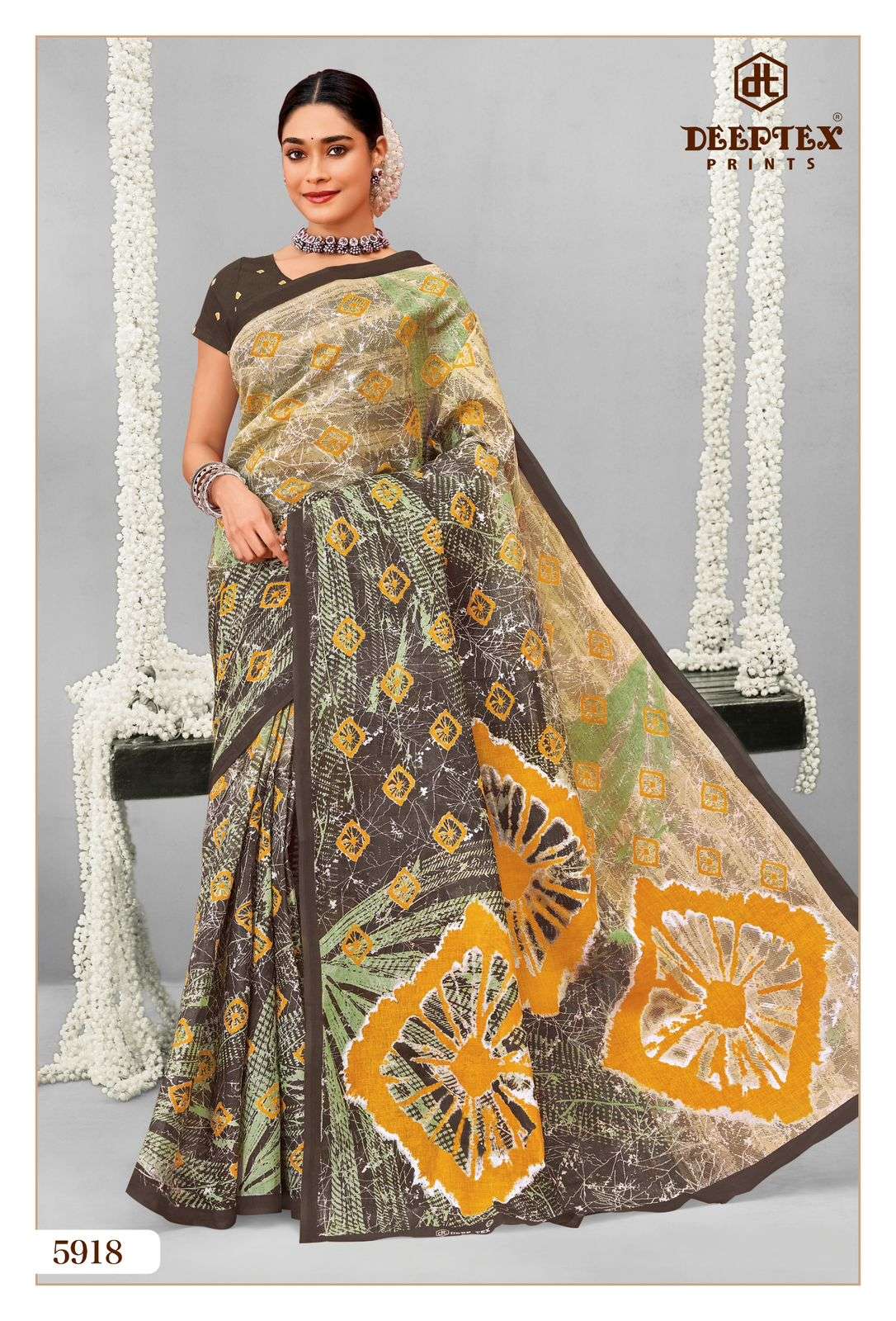 DEEPTEX PRINTS MOTHER INDIA VOL 59 COTTON PRINTED LADIES SAREES	