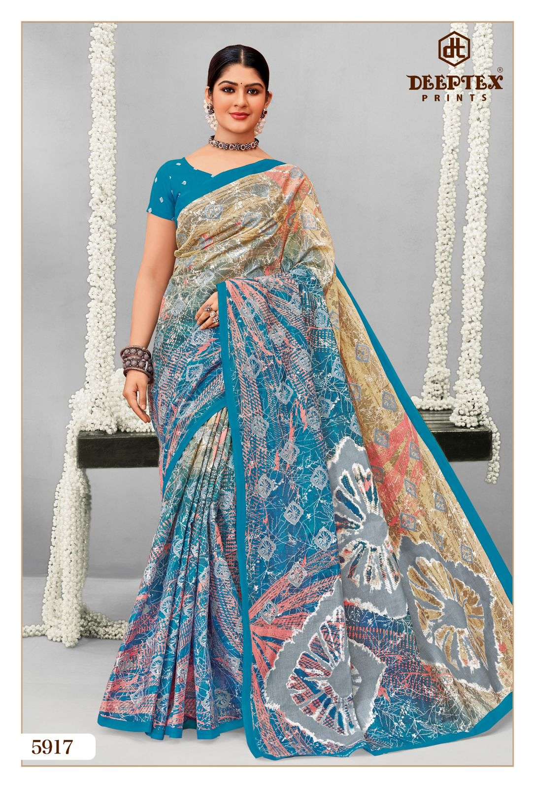 DEEPTEX PRINTS MOTHER INDIA VOL 59 COTTON PRINTED LADIES SAREES	
