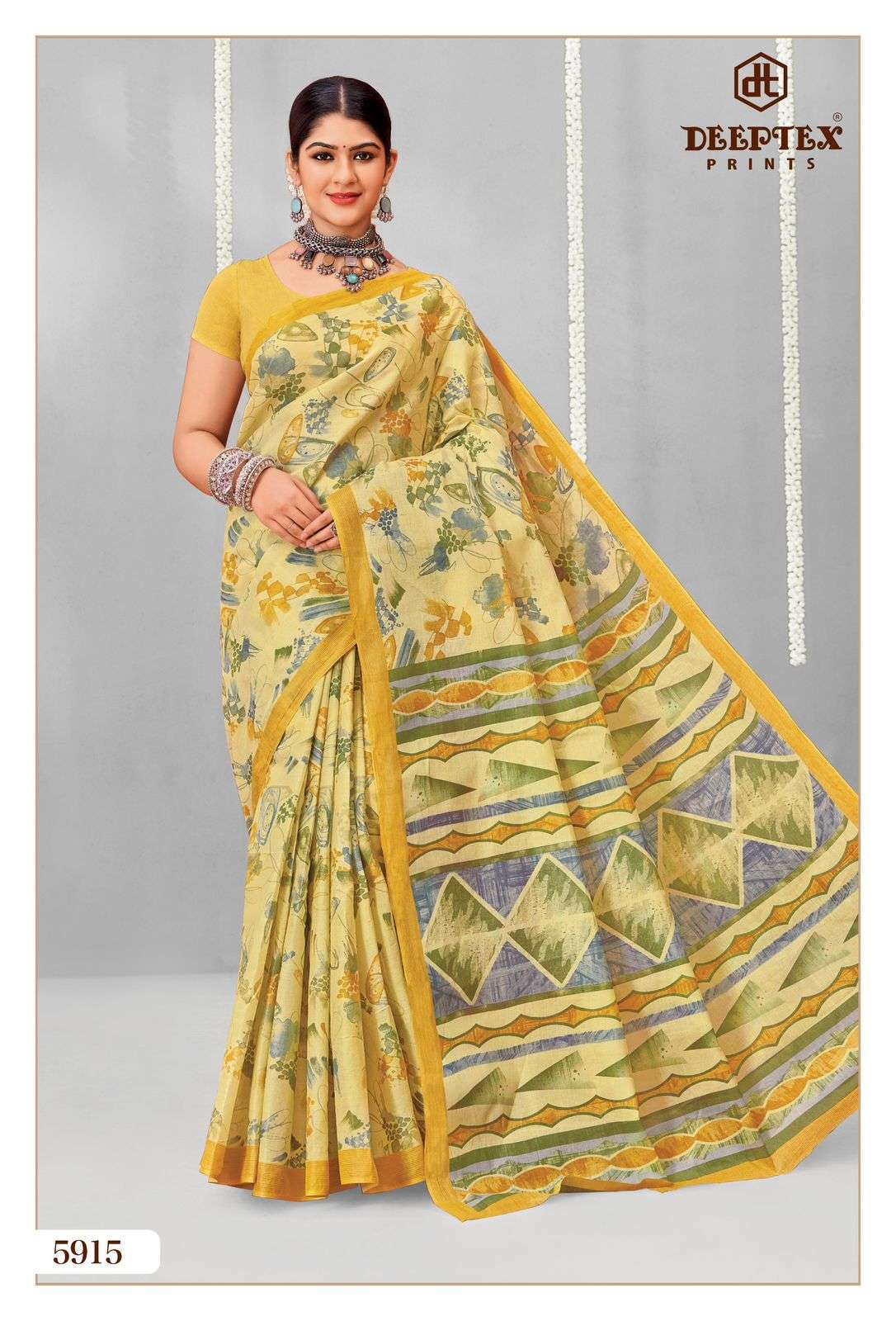 DEEPTEX PRINTS MOTHER INDIA VOL 59 COTTON PRINTED LADIES SAREES	