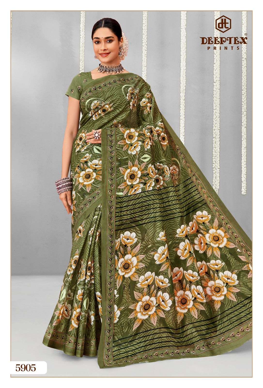 DEEPTEX PRINTS MOTHER INDIA VOL 59 COTTON PRINTED LADIES SAREES	