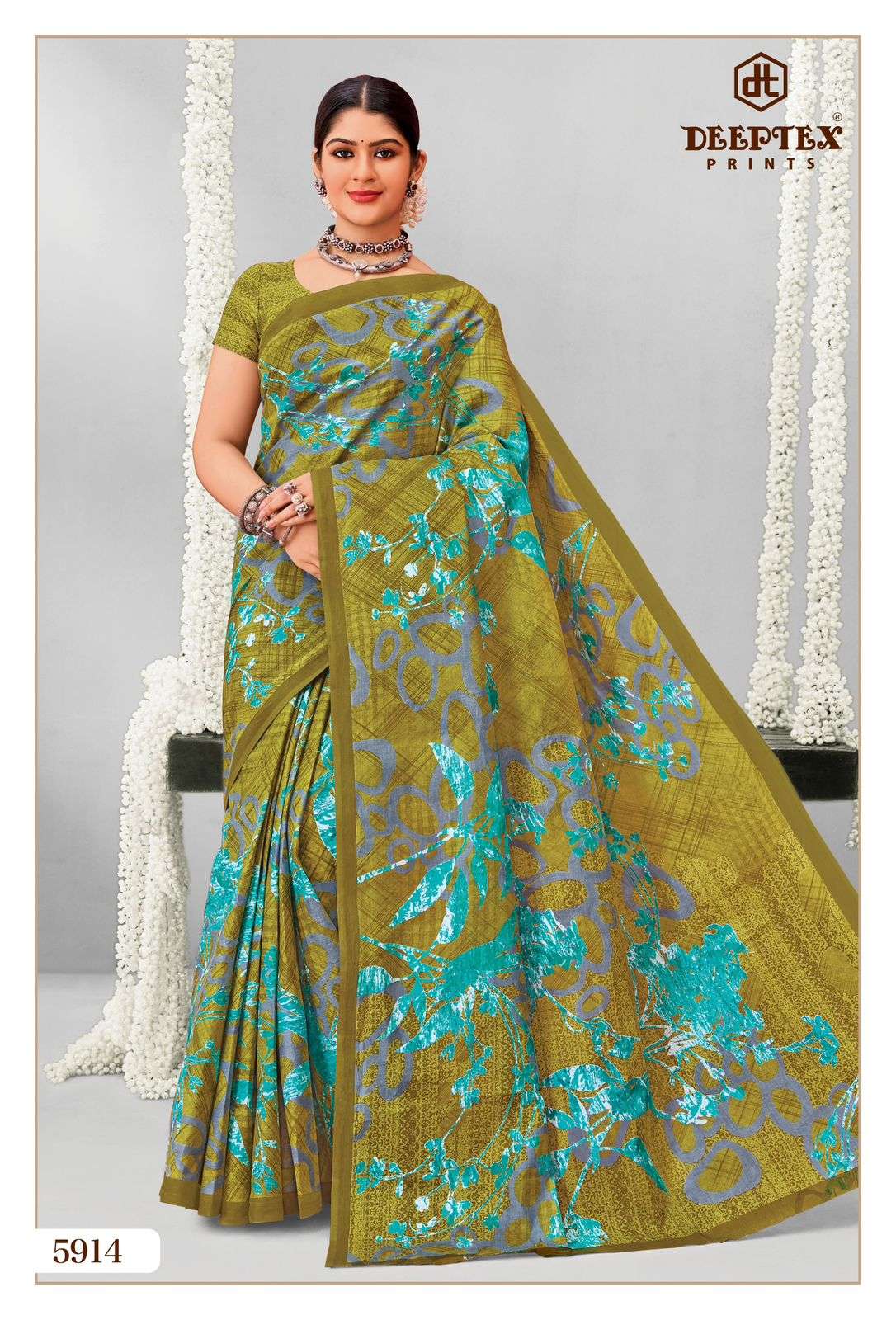 DEEPTEX PRINTS MOTHER INDIA VOL 59 COTTON PRINTED LADIES SAREES	