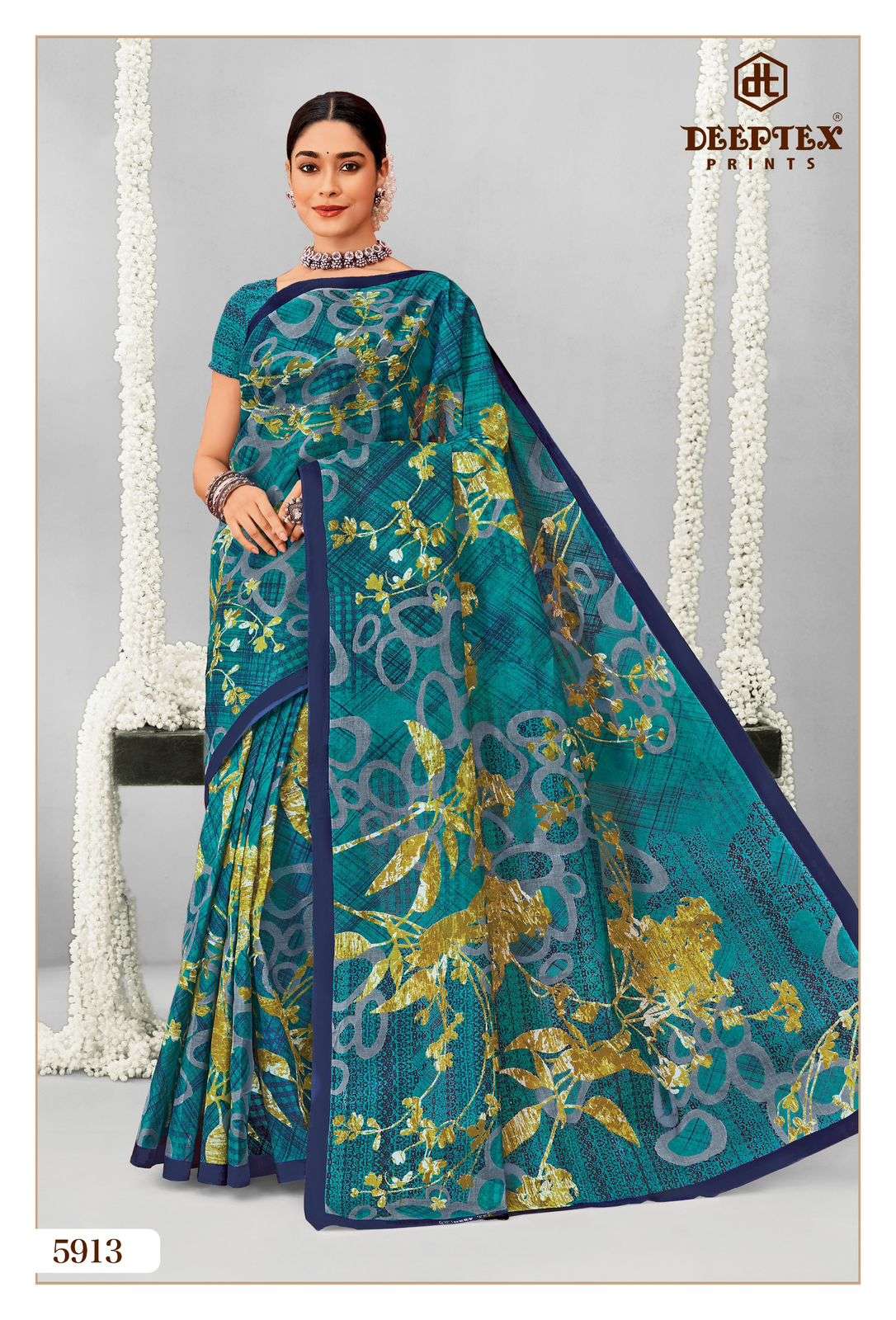 DEEPTEX PRINTS MOTHER INDIA VOL 59 COTTON PRINTED LADIES SAREES	