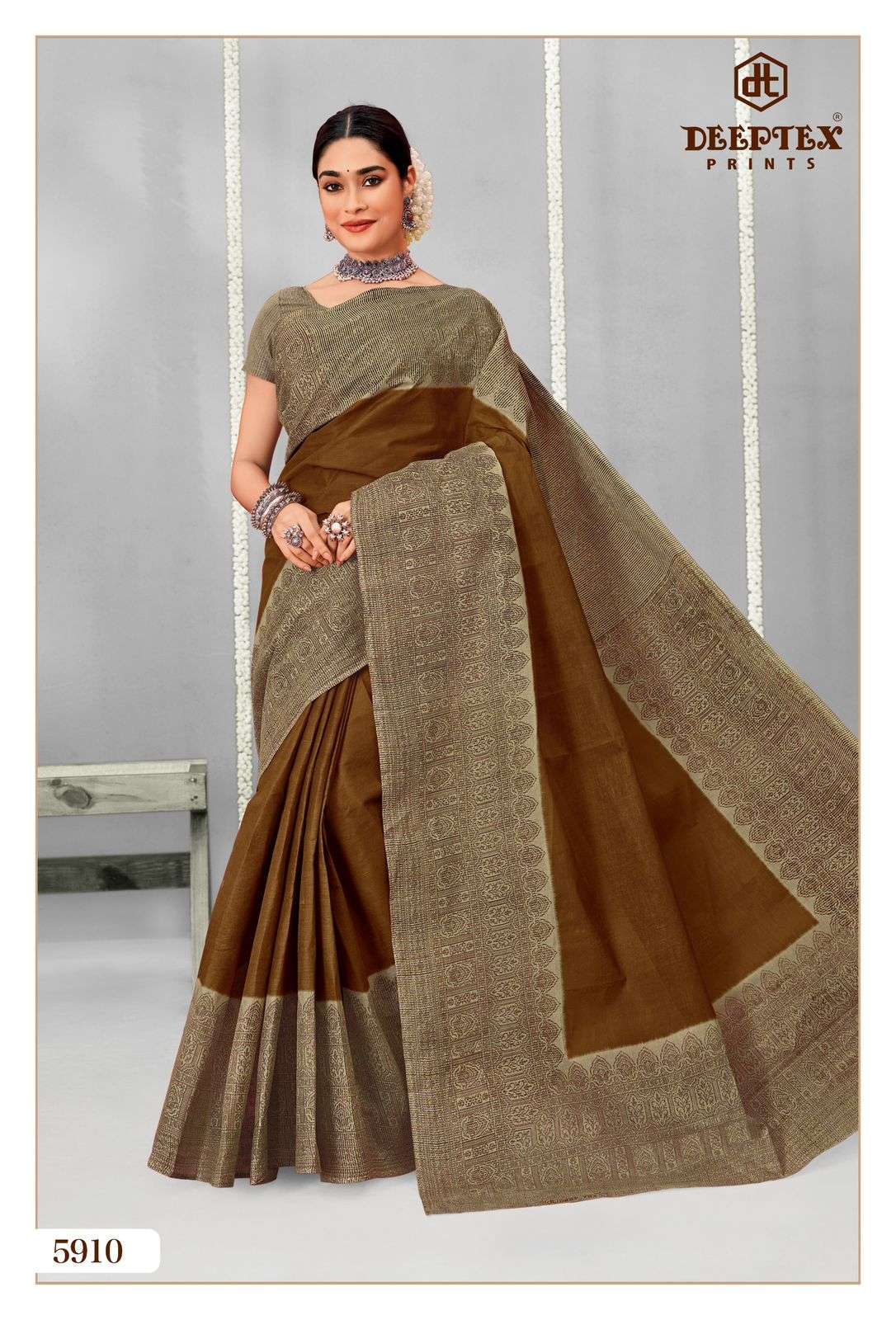 DEEPTEX PRINTS MOTHER INDIA VOL 59 COTTON PRINTED LADIES SAREES	