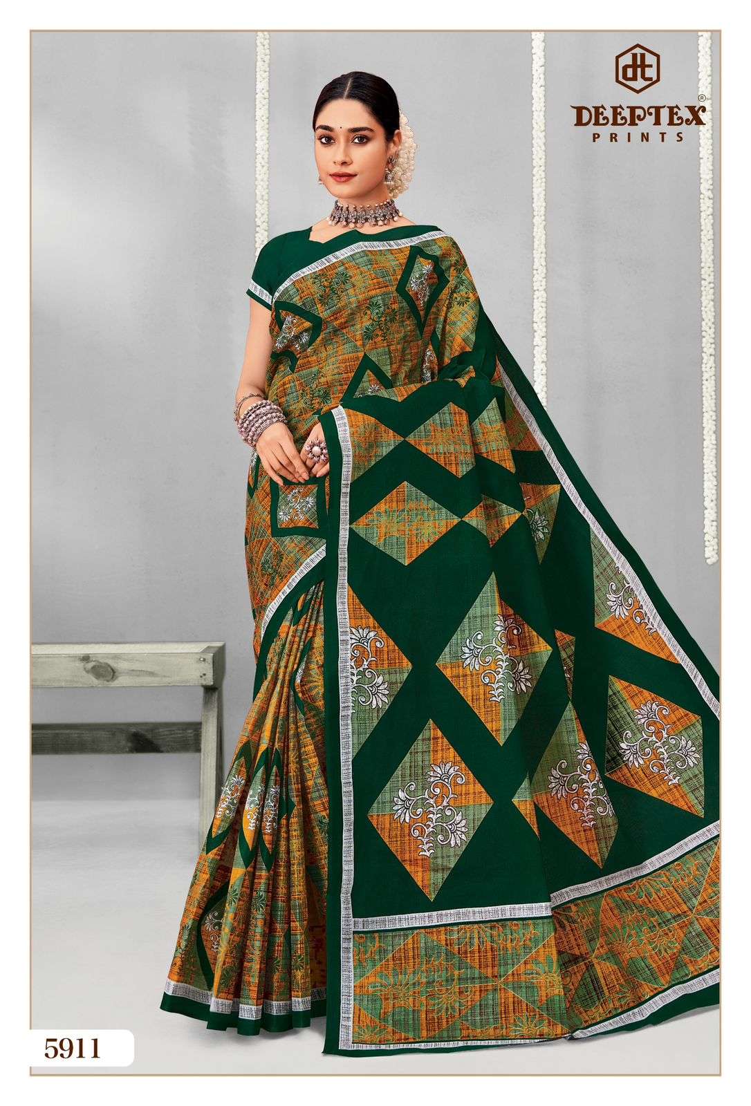 DEEPTEX PRINTS MOTHER INDIA VOL 59 COTTON PRINTED LADIES SAREES	