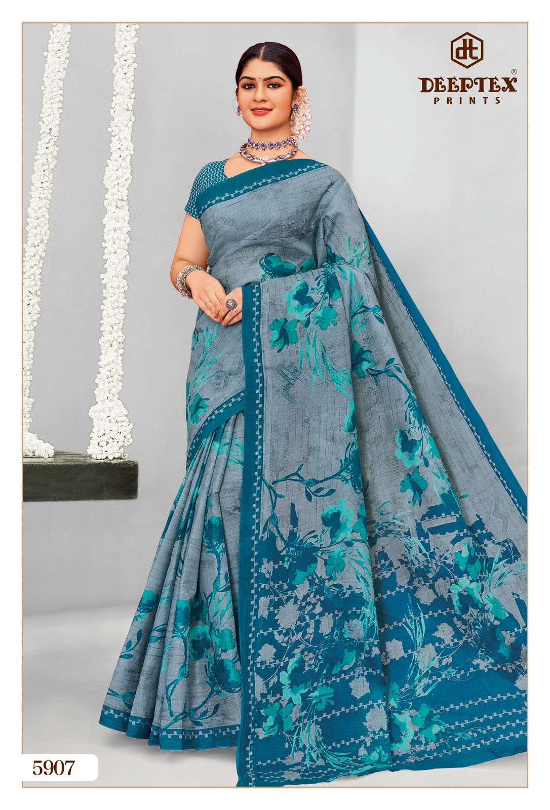 DEEPTEX PRINTS MOTHER INDIA VOL 59 COTTON PRINTED LADIES SAREES	